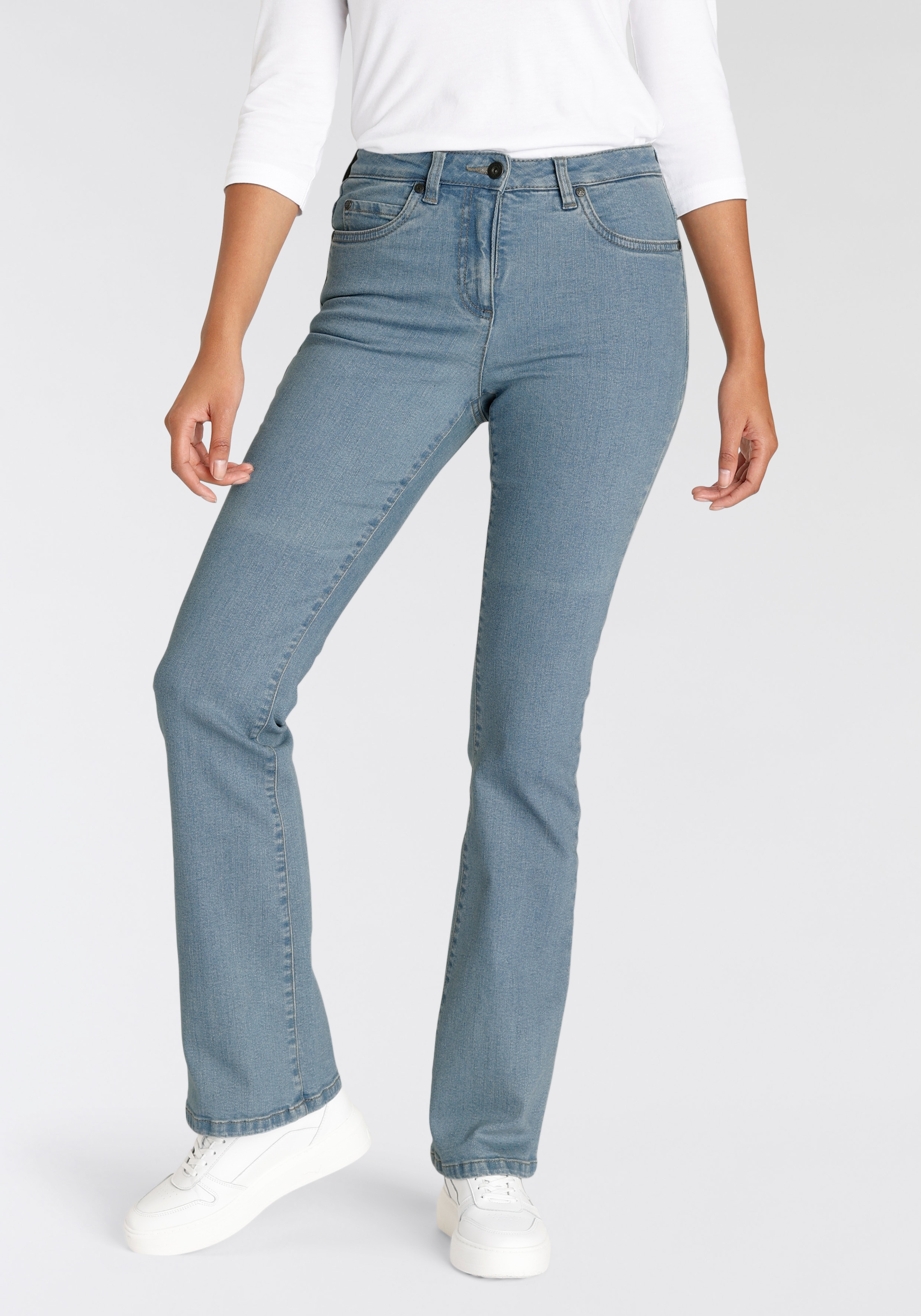 Arizona Bootcut-Jeans, hohe Leibhöhe