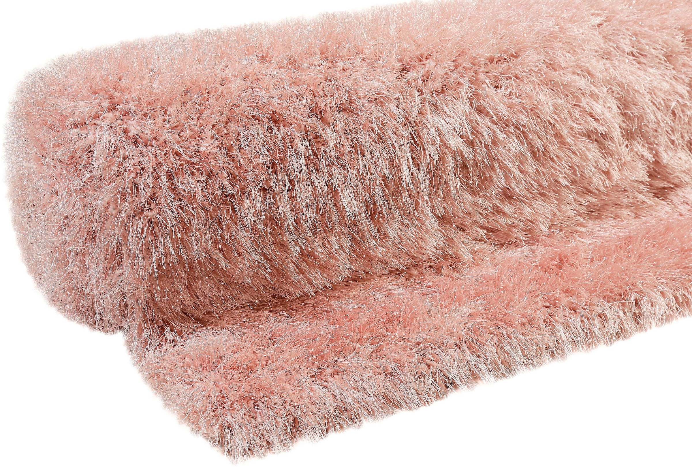 Wecon home Hochflor-Teppich »Shiny Touch« rechteckig 70 mm Höhe Glanzgarn, Wohnzimmer