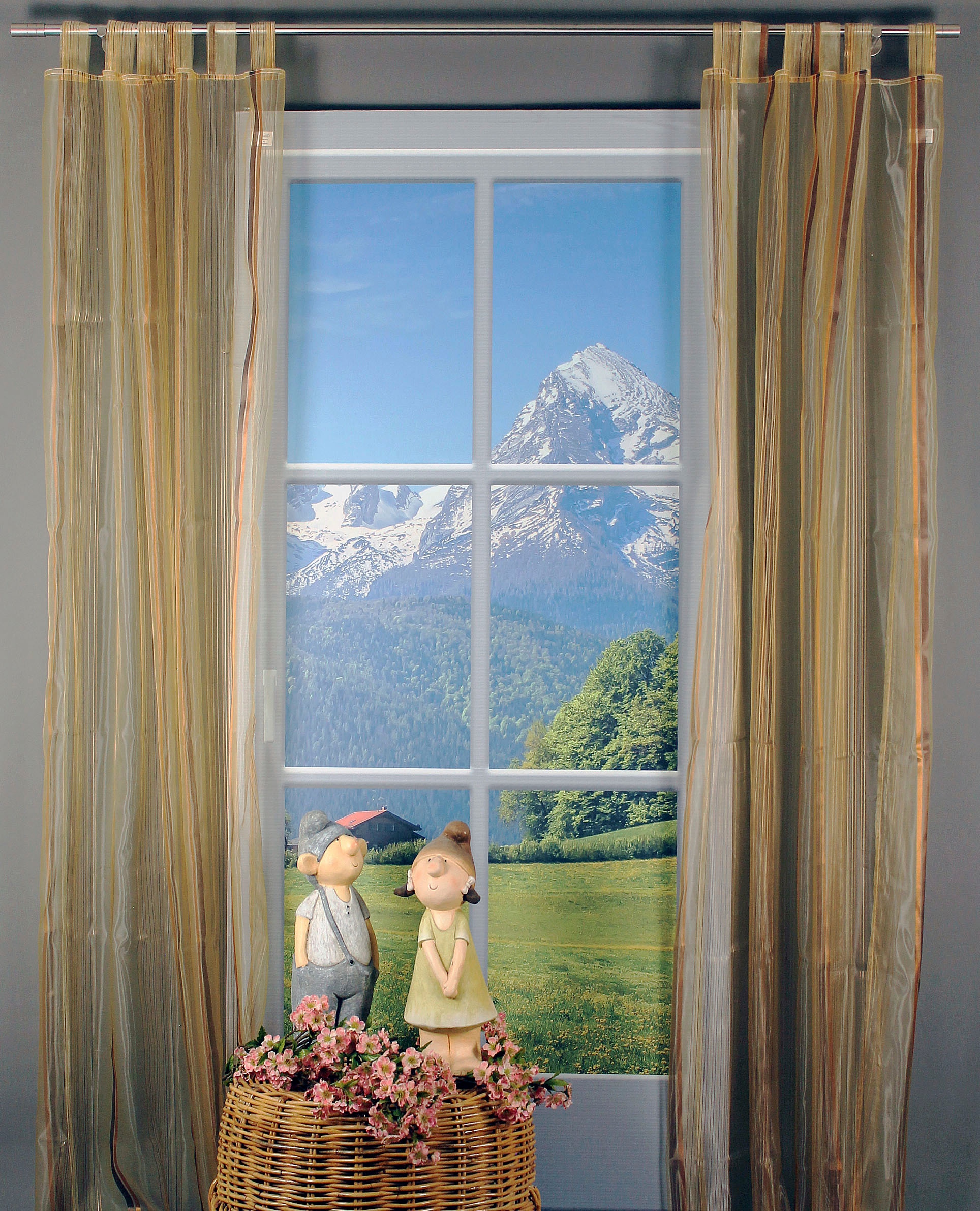 HOSSNER - ART OF HOME DECO Gardine »Chiemsee« Schlaufen 1 Stk. tlg. Schlauf günstig online kaufen