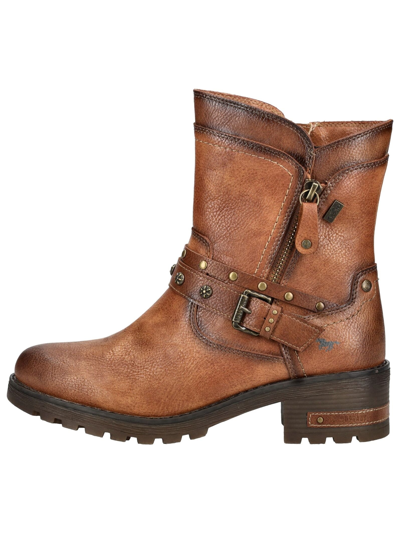 Mustang Shoes Bikerboots »Mustang Shoes Stiefelette Lederimitat«