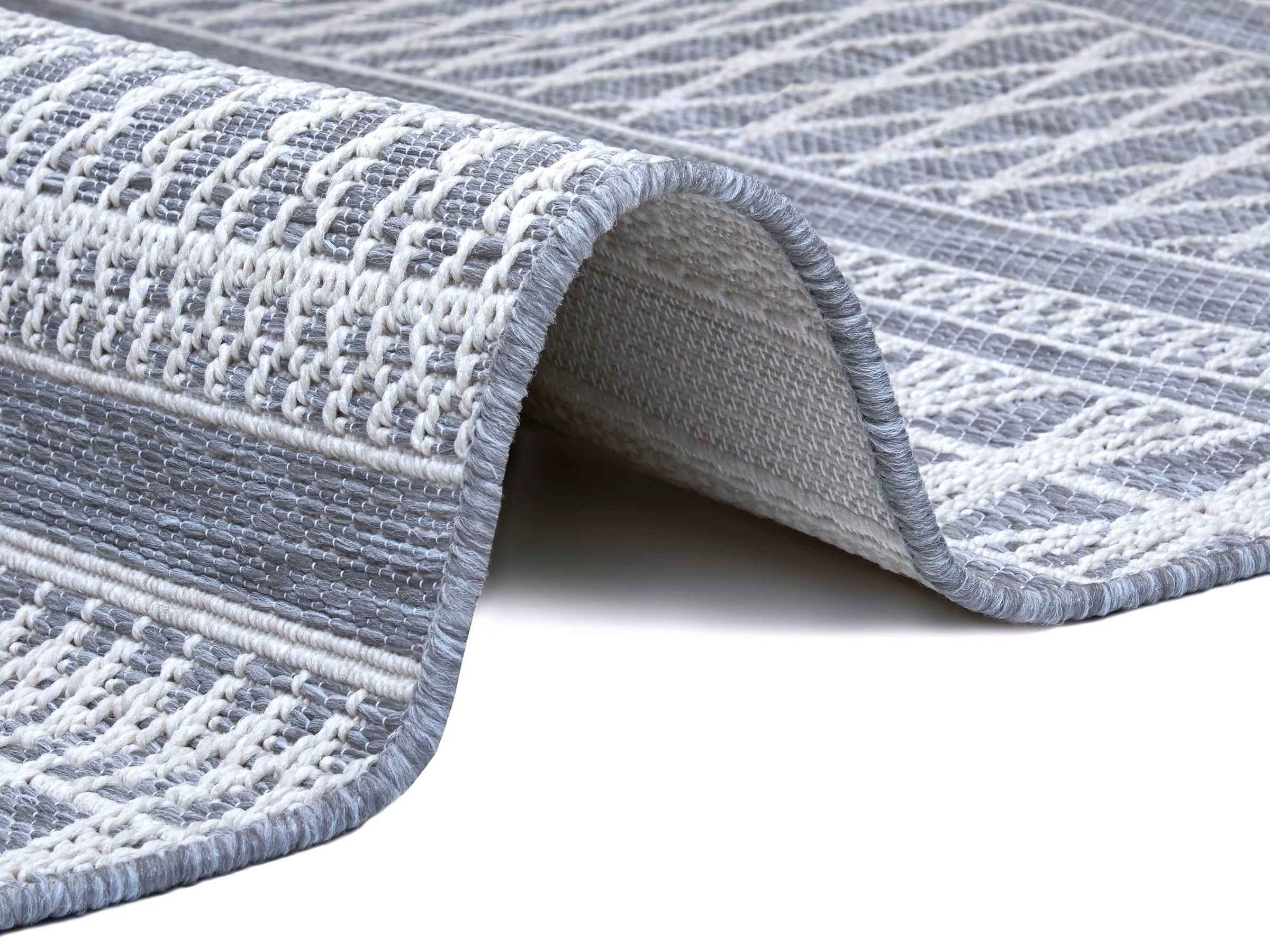 freundin Home Collection Designteppich »Khawa«, rechteckig, 4 mm Höhe, Flachgewebe Makramee Optik, Robust, Pflegeleicht