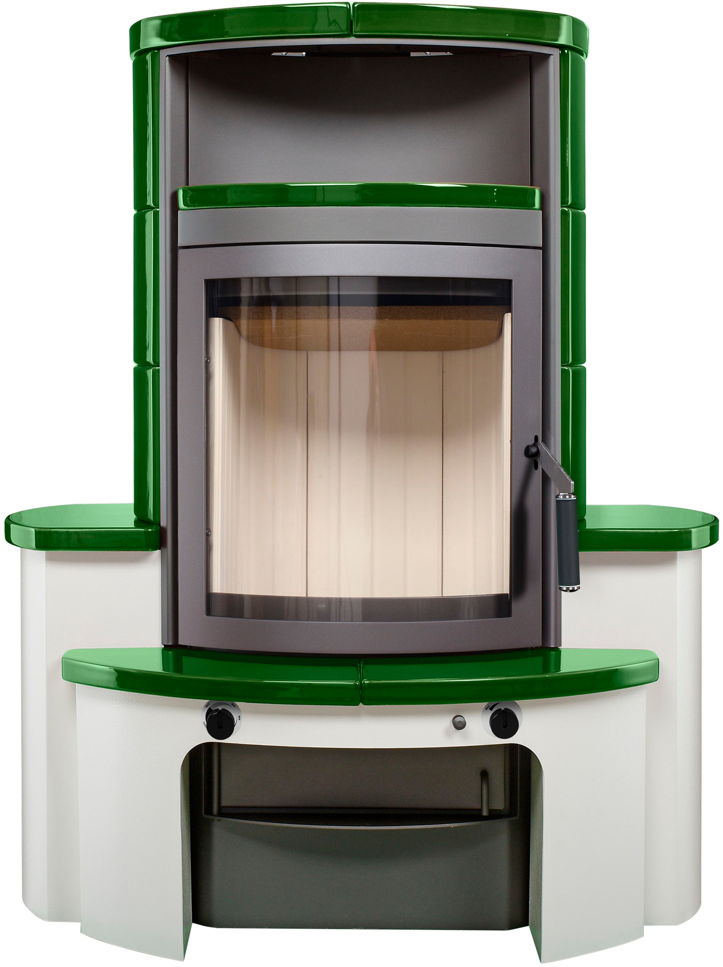 HARK Kaminofen »Avenso GT ECOplus 8 KW«, grün-glänzend