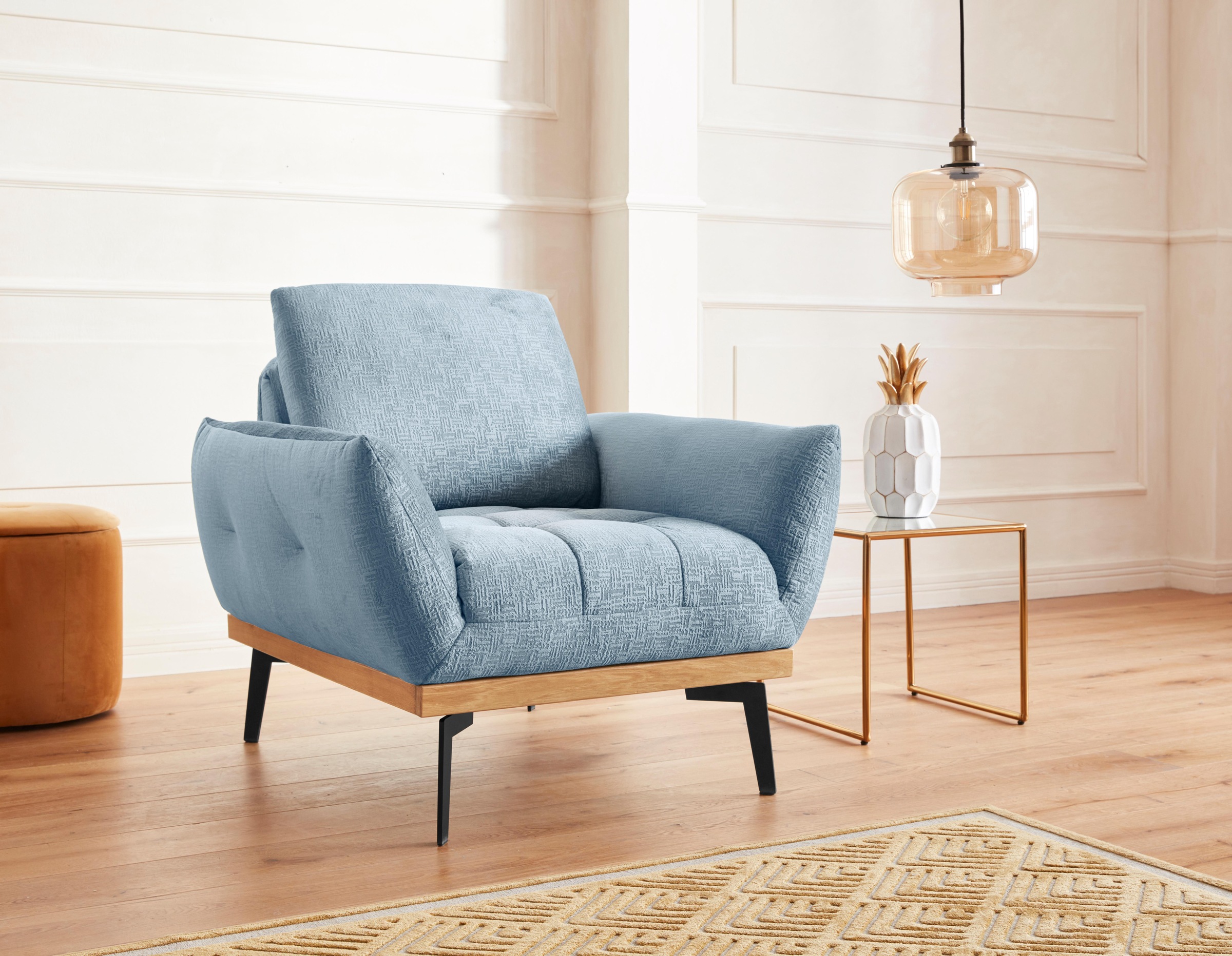 exxpo - sofa fashion Sessel »Palic, Loungesessel mit Rückenverstellung, hoh günstig online kaufen