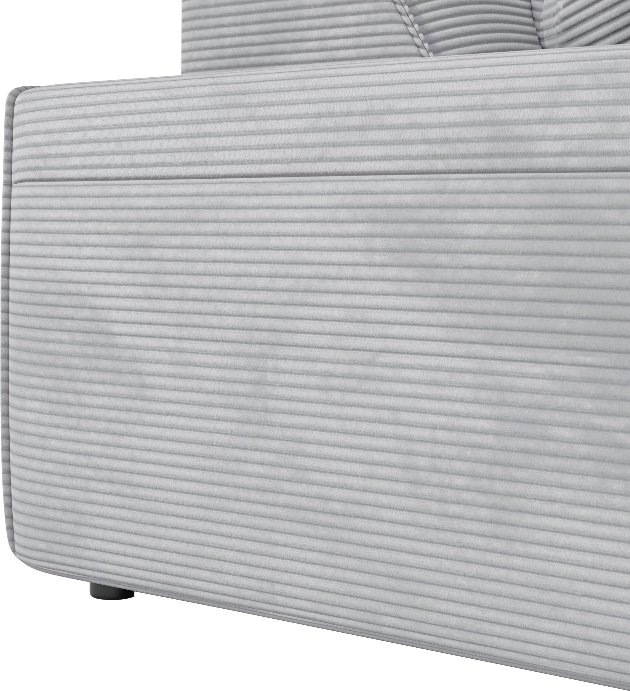 andas Big-Sofa »Glimminge  auch in Breitcord, Feincord + Easy care-Bezug,«, besondere Kedernähte Zierkissen