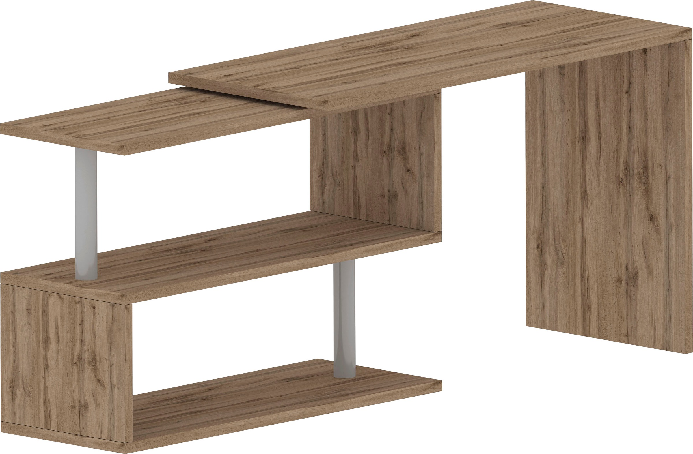 INOSIGN Schreibtisch »Volta, Made in Italy«, multifunktional - als Computertisch, Eckschreibtisch oder Sideboard