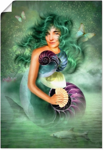 Artland Wandbild »Meerjungfrau Meike«, klassische Fantasie, (1 St.), in vielen Größen... kaufen