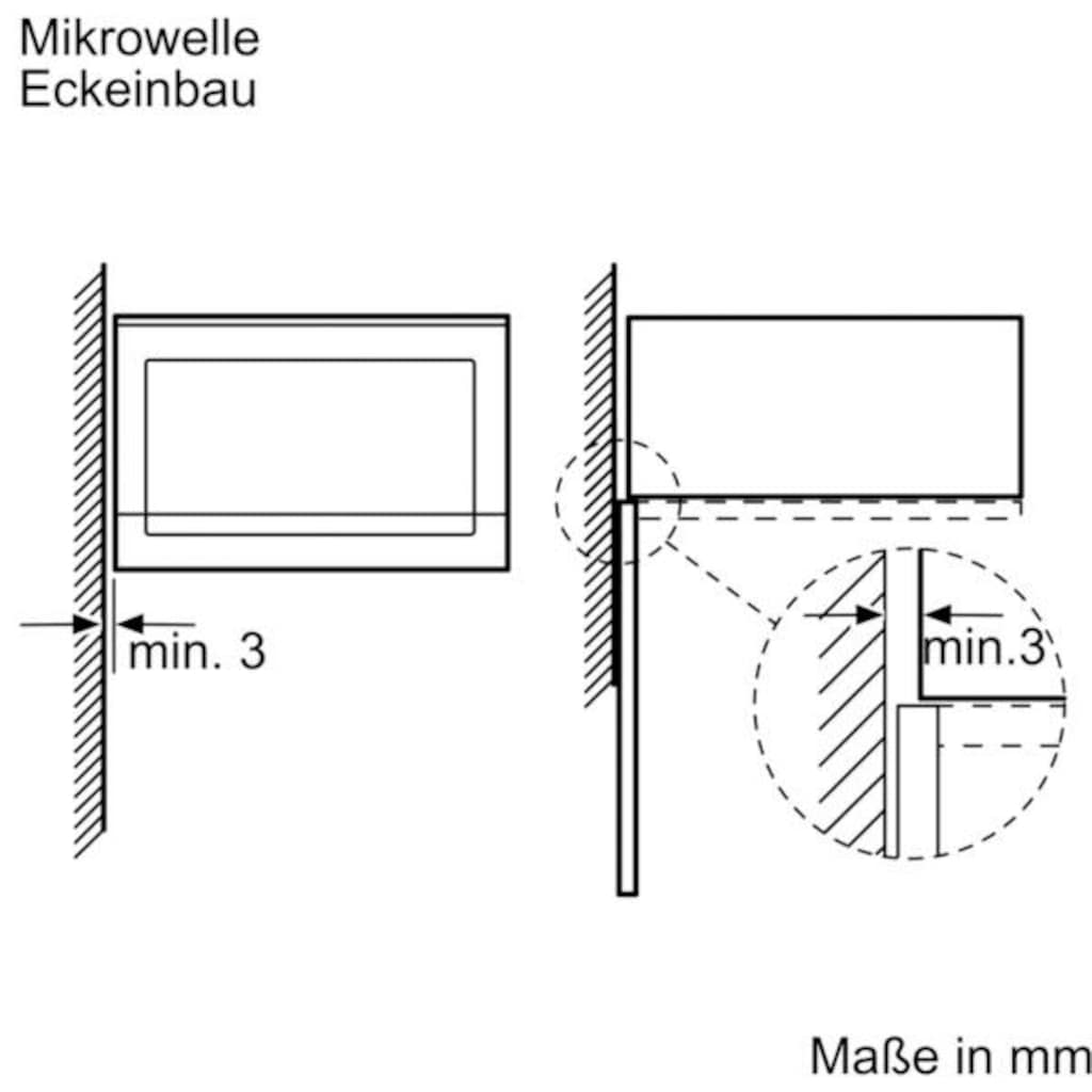 SIEMENS Einbau-Mikrowelle »BE555LMS0«, Mikrowelle, 900 W
