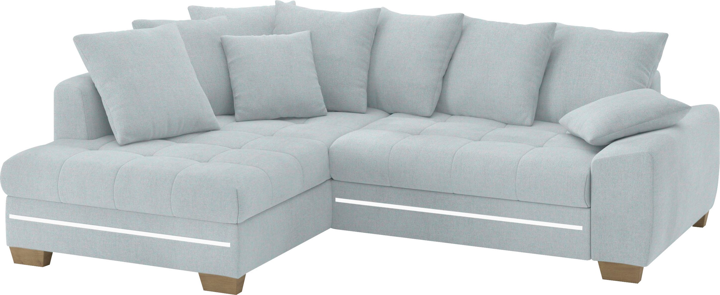 Mr. Couch Ecksofa »Nikita II, L-Form«, mit Kaltschaum, RGB-LED Beleuchtung, günstig online kaufen