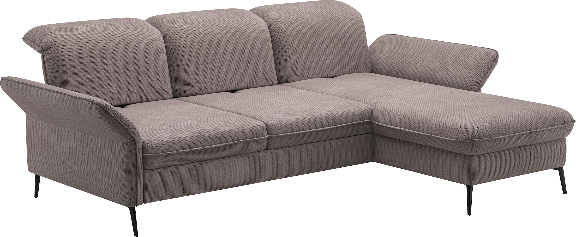sit&more Ecksofa »Emely«, mit Sitztiefenverstellung optional mit Bettfunktion und Bettkasten