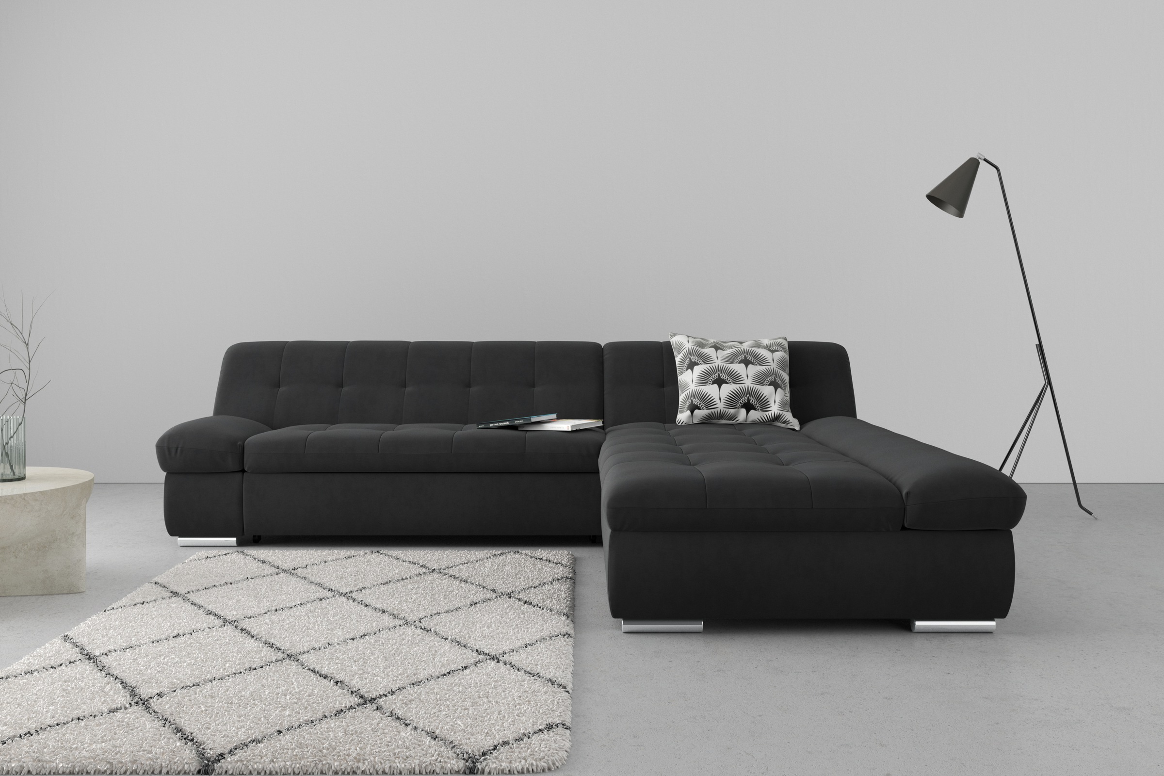 DOMO collection Ecksofa »Mona L-Form«, wahlweise mit Bettfunktion günstig online kaufen