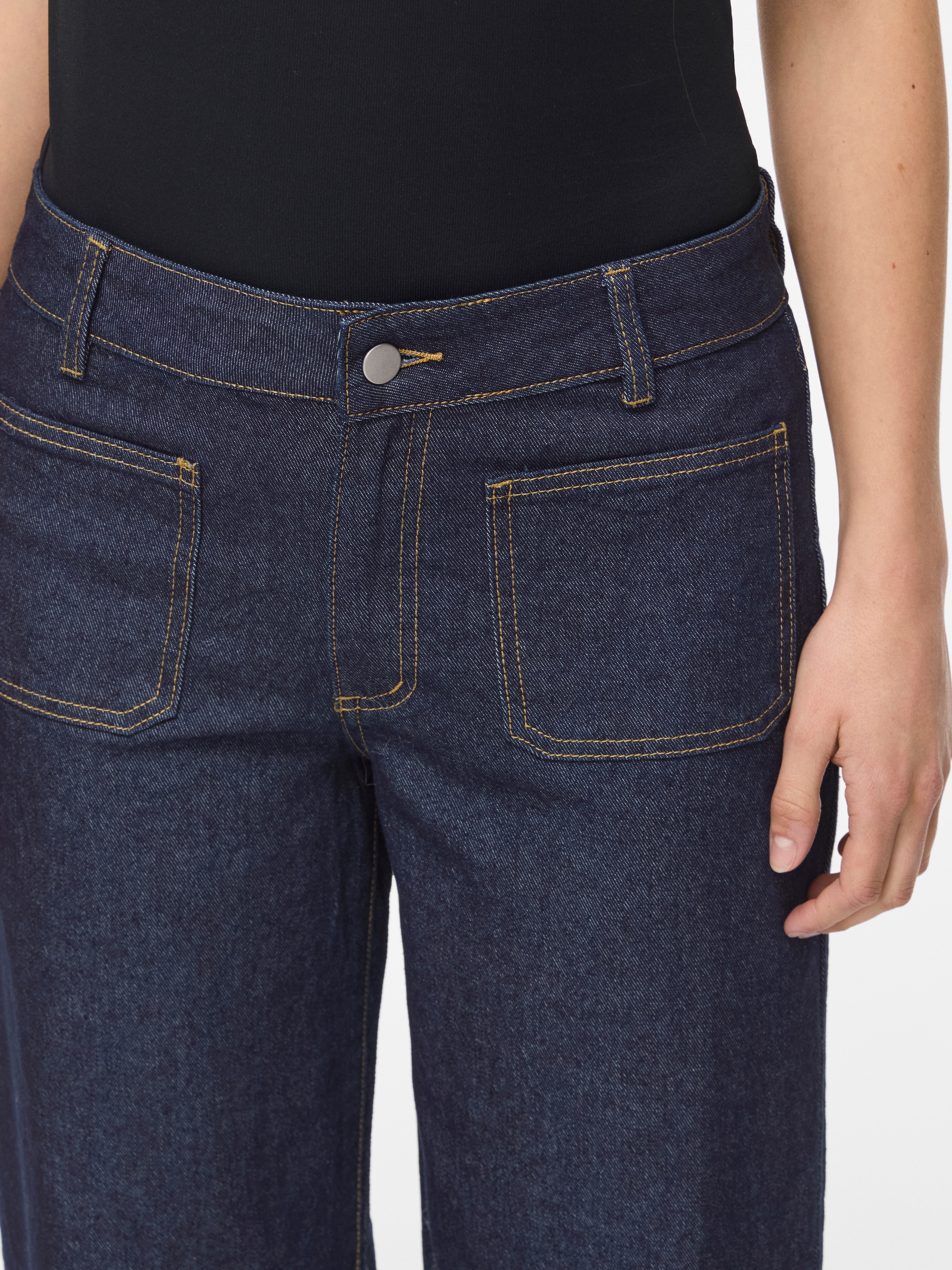Vila Weite Jeans »VIFLORIE RIO RW WIDE POCKET JEANS - NOOS« Baumwollmischung, regular fit