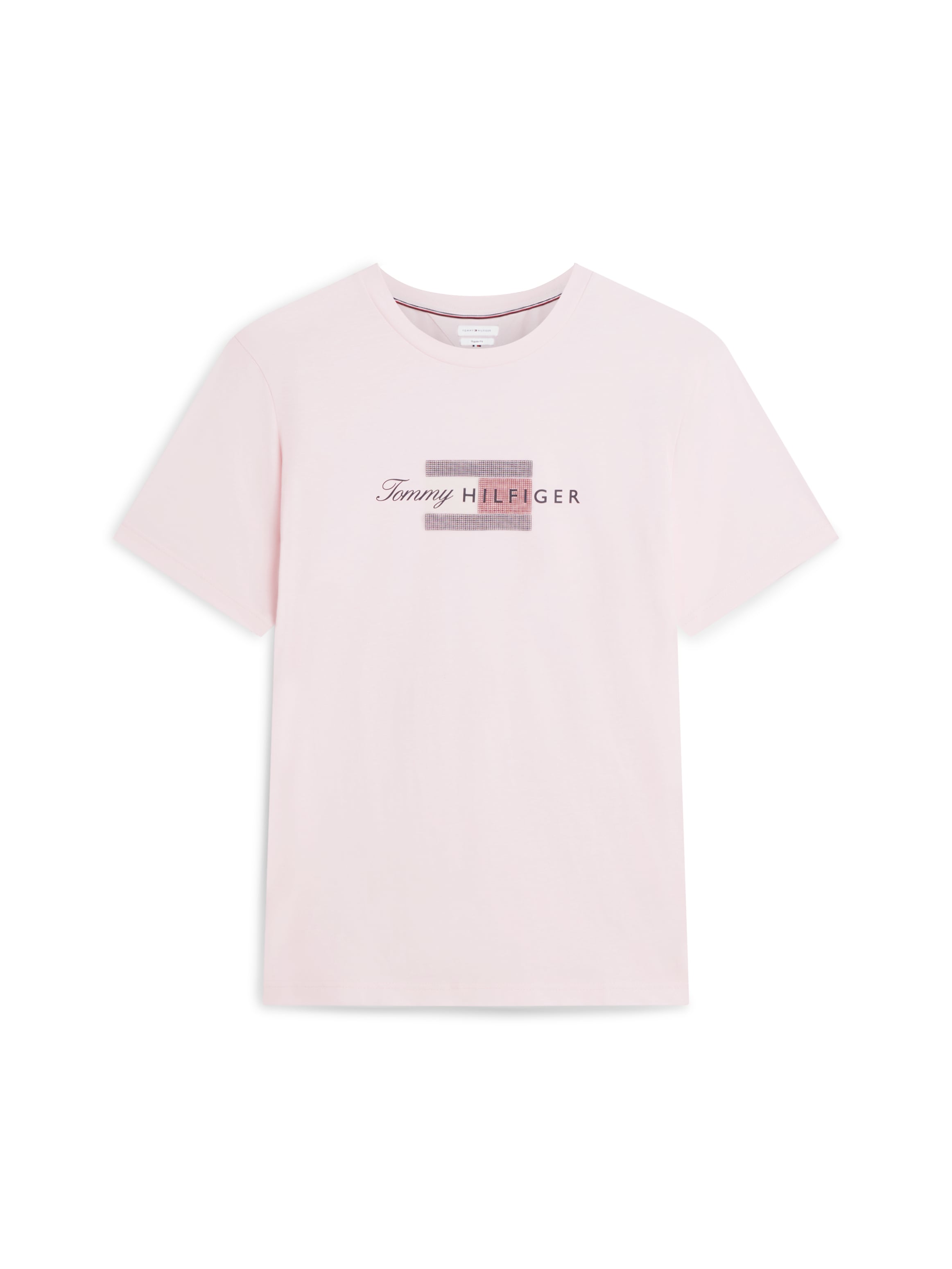 Tommy Hilfiger T-Shirt »SCRIPT FLAG REGULAR TEE« aus Jersey mit Flag-Grafik