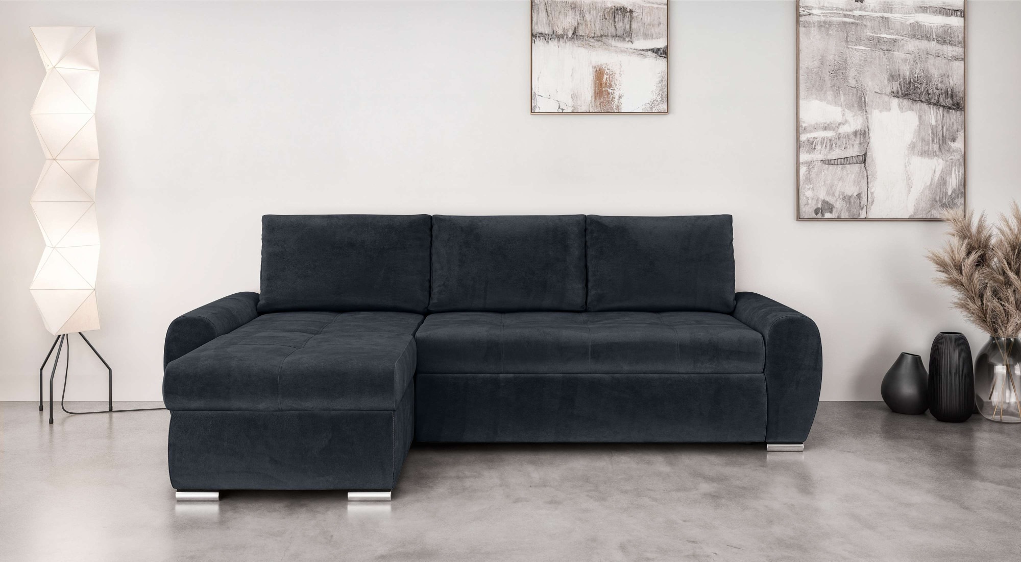 Home affaire Ecksofa »HAVERHILL Schlafsofa mit Bettkasten, Maße B/H/T: 237/ günstig online kaufen