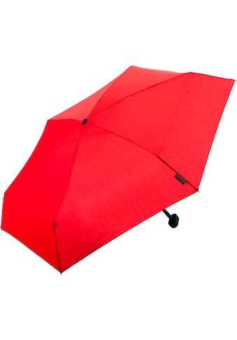 Taschenregenschirm »Dainty, rot«, extra flach und kurz
