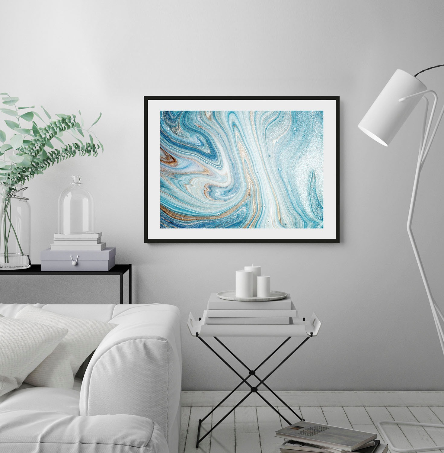 queence Bild »Marcello«, Abstrakt-Marmor-Kunst-Gemälde, (1 St.), HD Premium günstig online kaufen