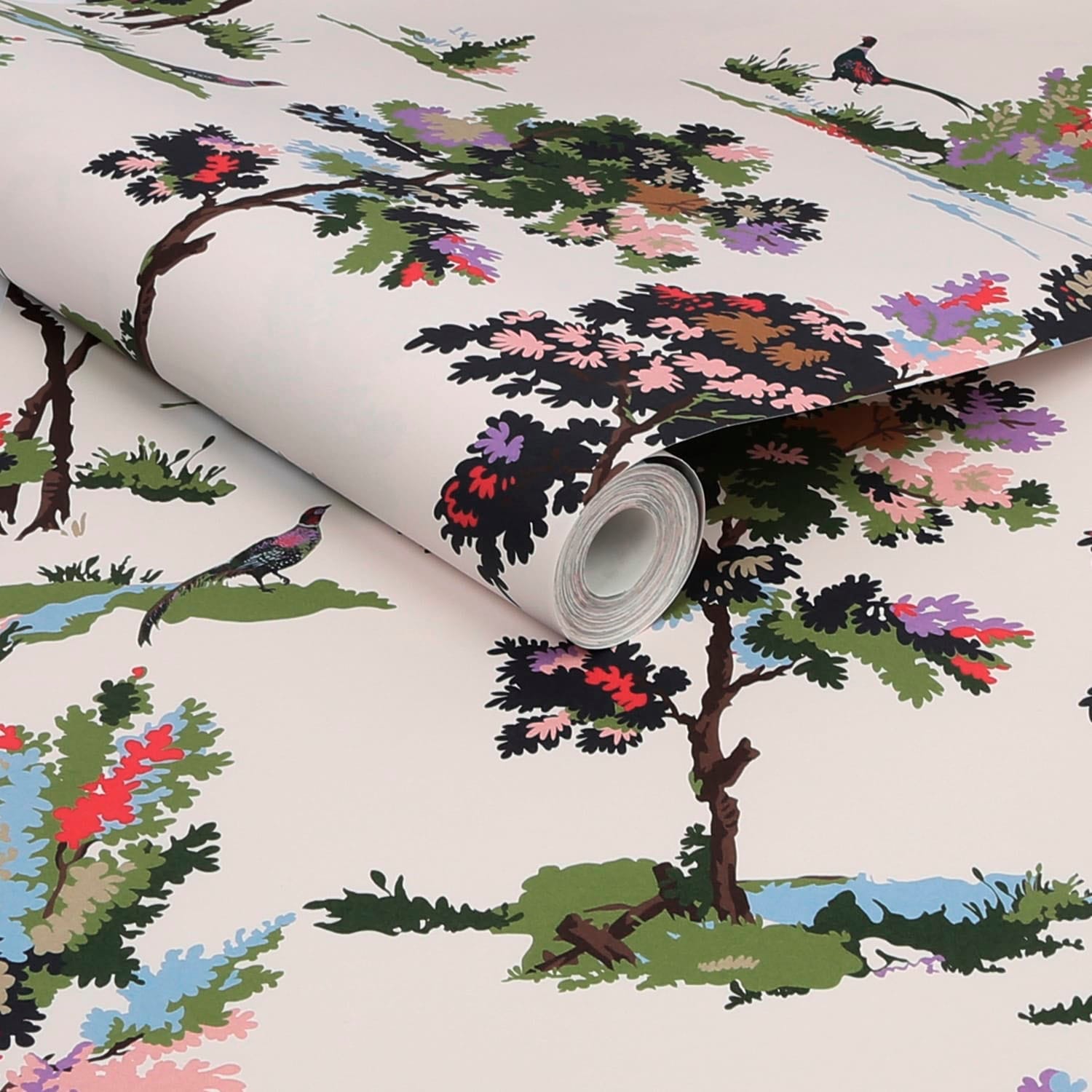 Joules Vliestapete »Woodland Scene Dawn Grey« botanisch glatt botanisch