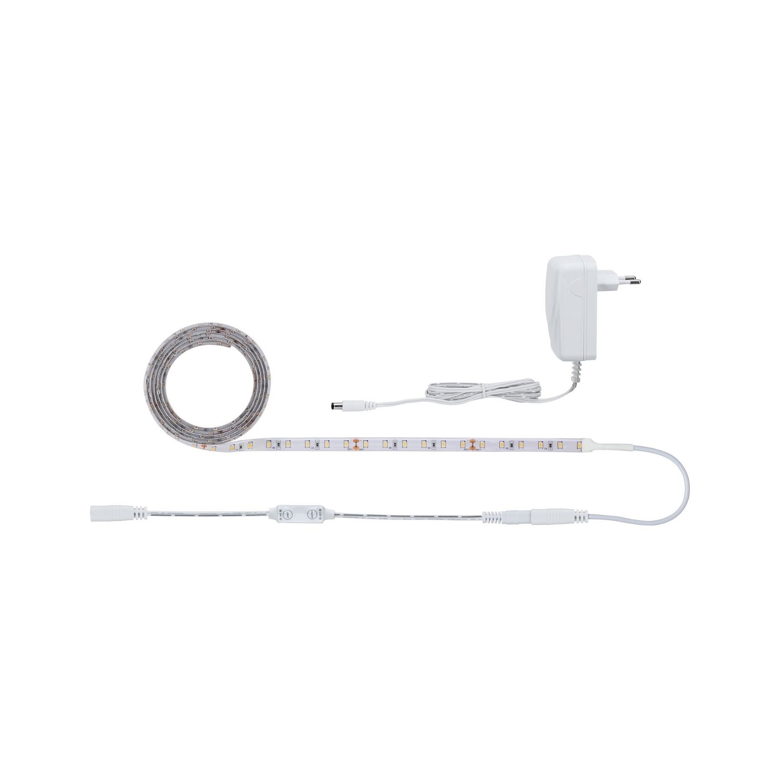Paulmann LED-Streifen »SimpLED Power Set 1,5m 17W 230/24V DC weiß Kunststoff«, 1 St.-flammig, inkl Dimm/Switch