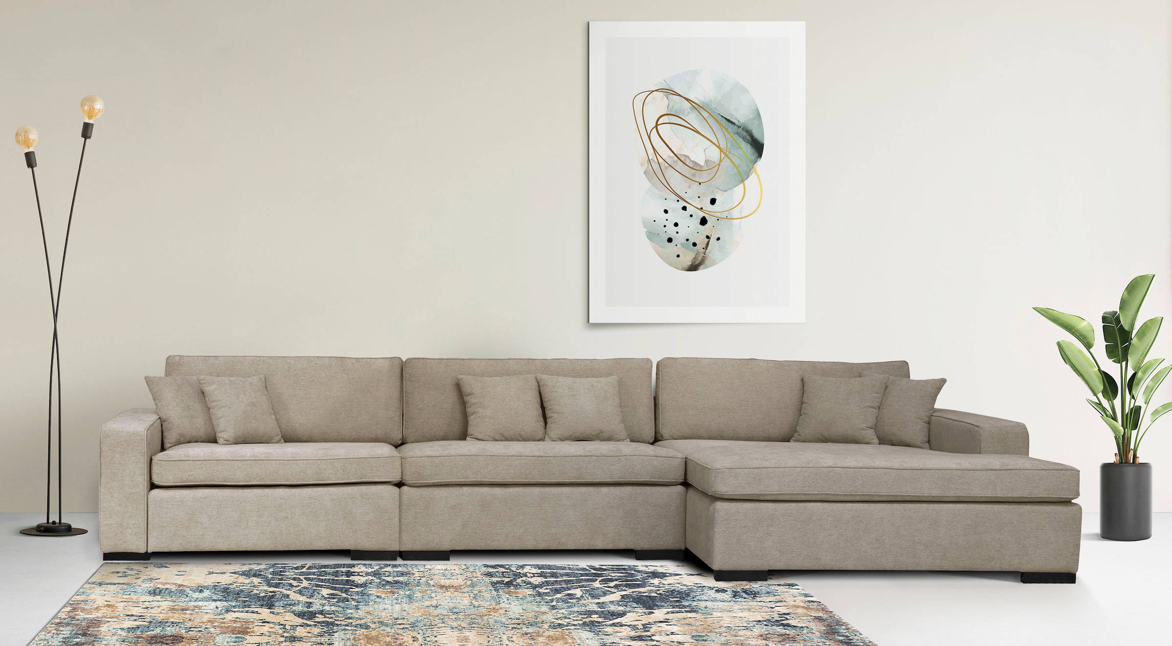 Guido Maria Kretschmer Home&Living Ottomane »Skara L-Form«, Lounge-Sofa mit günstig online kaufen