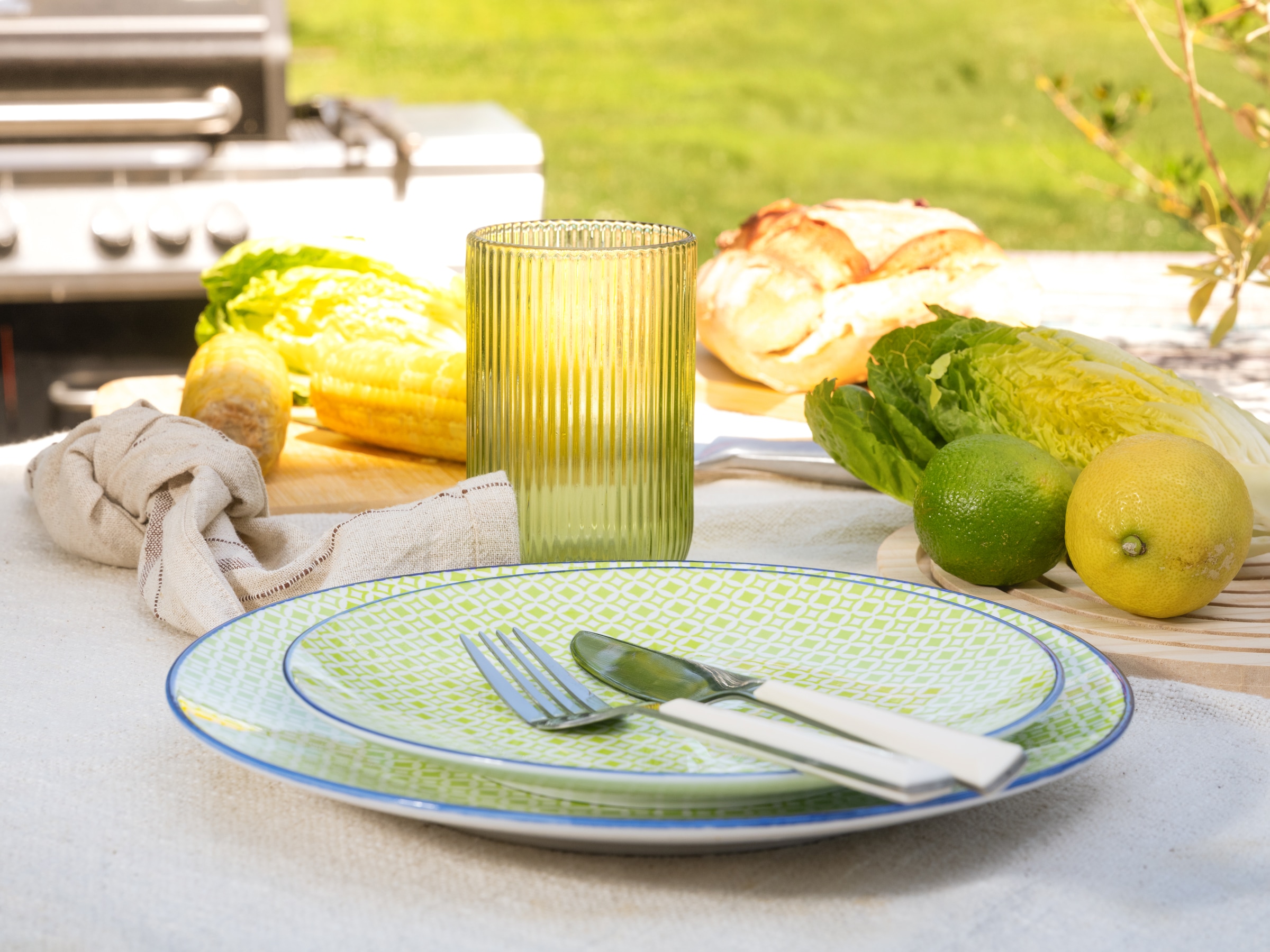 CreaTable Teller-Set »Mediterran, Teller Set 12-tlg.« Mediterraner Flair, Traditionell keramische Motive