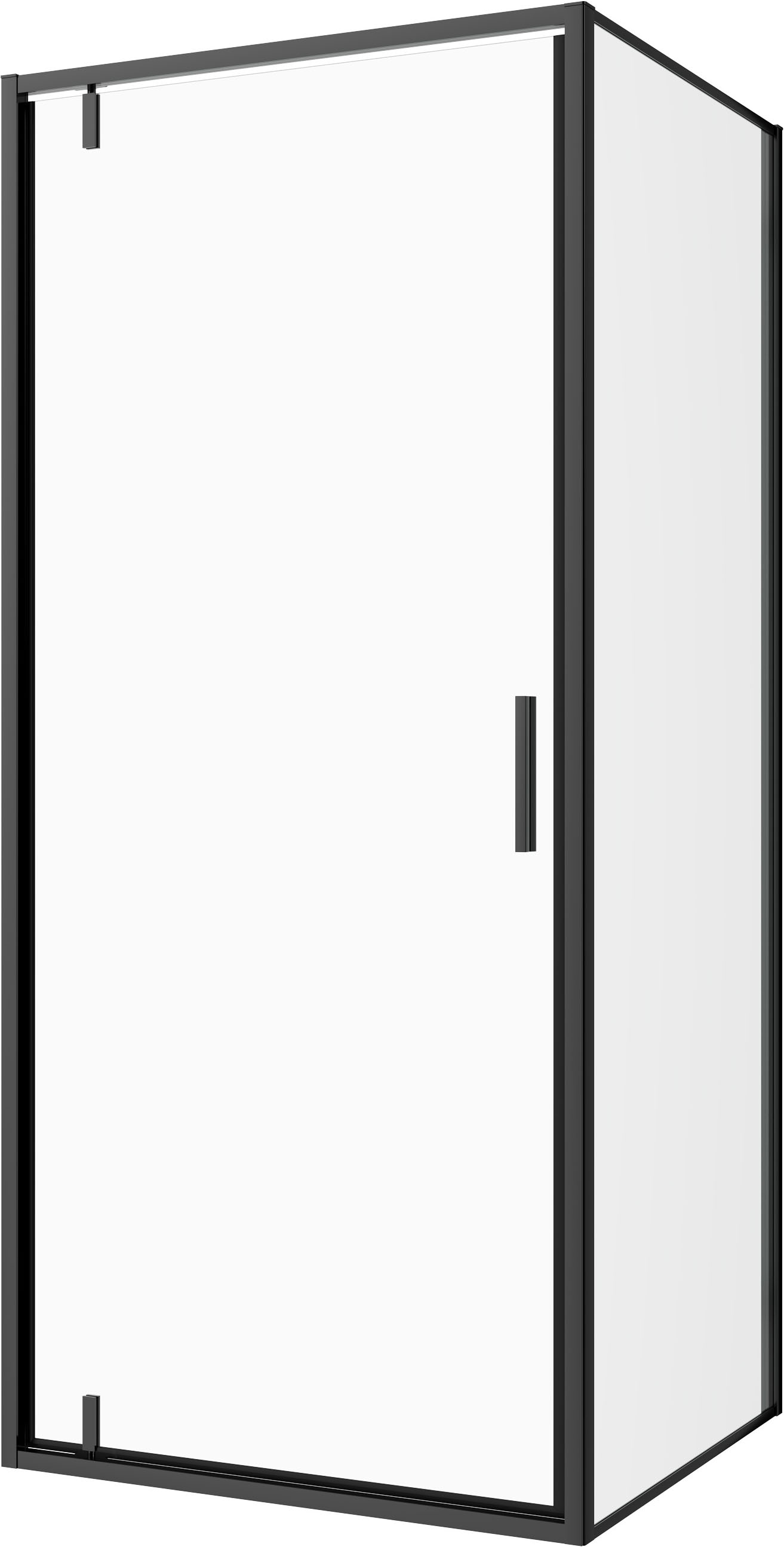 Sanotechnik Dusch-Schwingtür »Sanotechnik SlimLine Schwenktür schwarz« Easy Clean Beschichtung