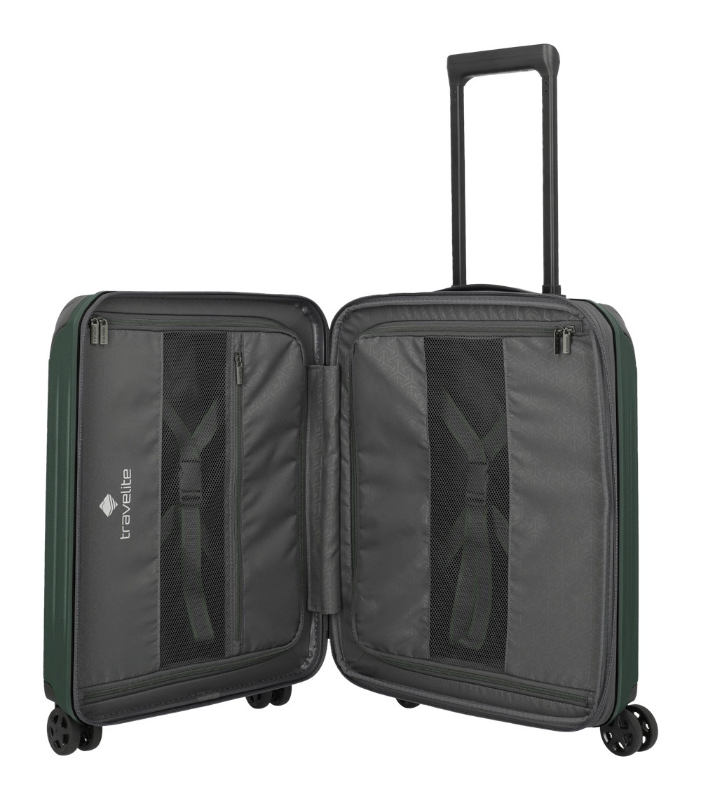 travelite Trolleyset »DYNAMIIC S+/M/L, verschiedene Farben«, (Set, 3 tlg., S+/M/L), Hartschalen-Koffer ABS Volumenerweiterung