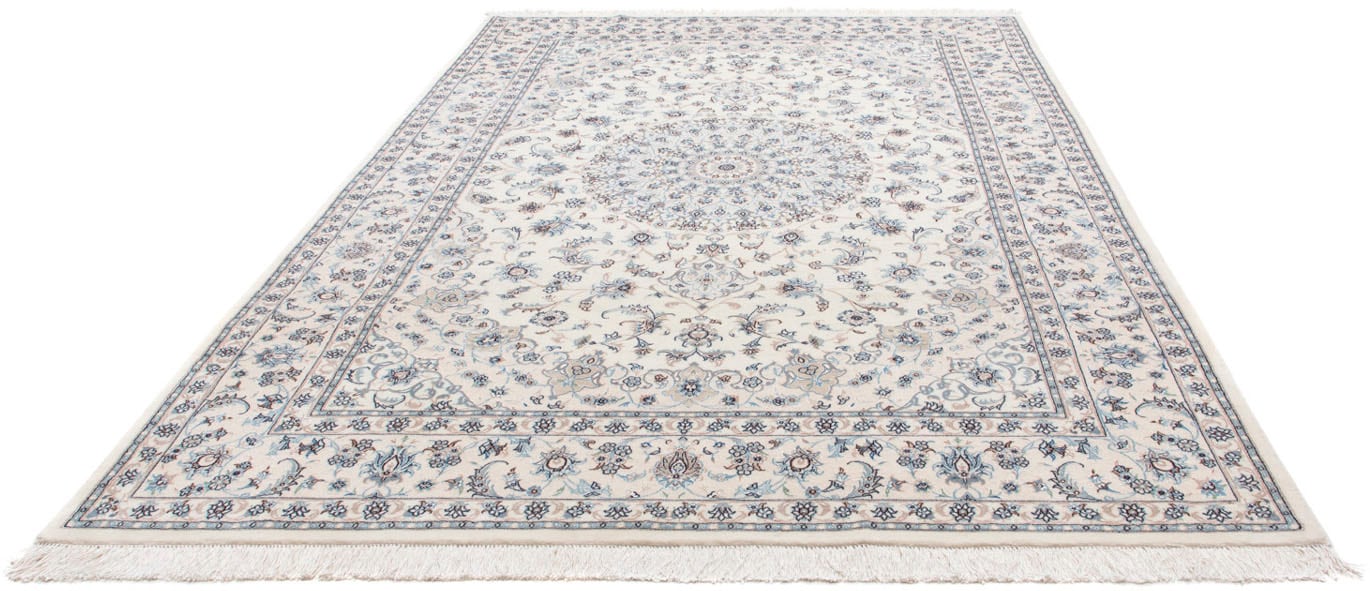 morgenland Wollteppich »Nain 9la Medaillon Argento 304 x 203 cm«, rechtecki günstig online kaufen