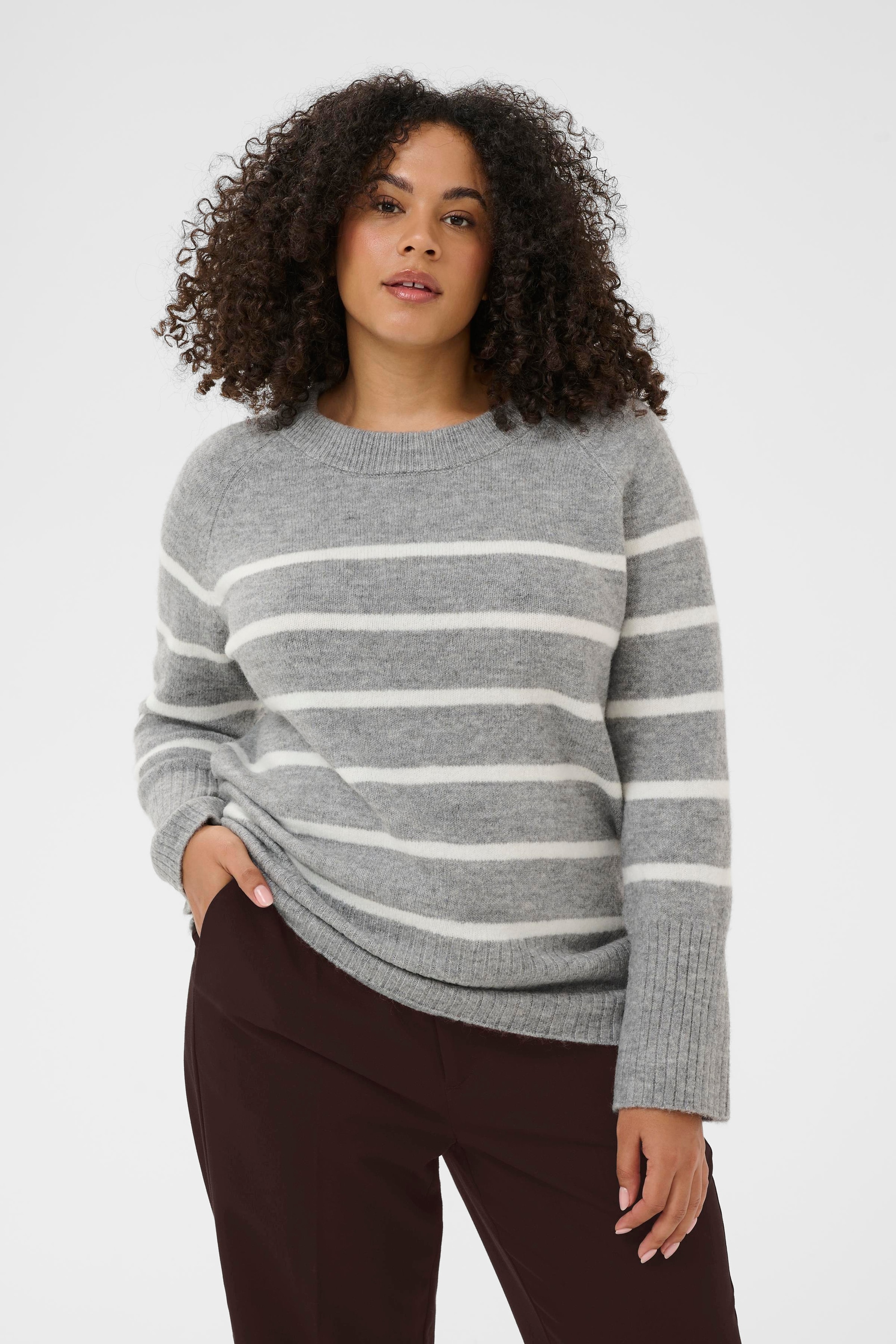 KAFFE Curve Strickpullover »Damen Strickpullover KCerina«
