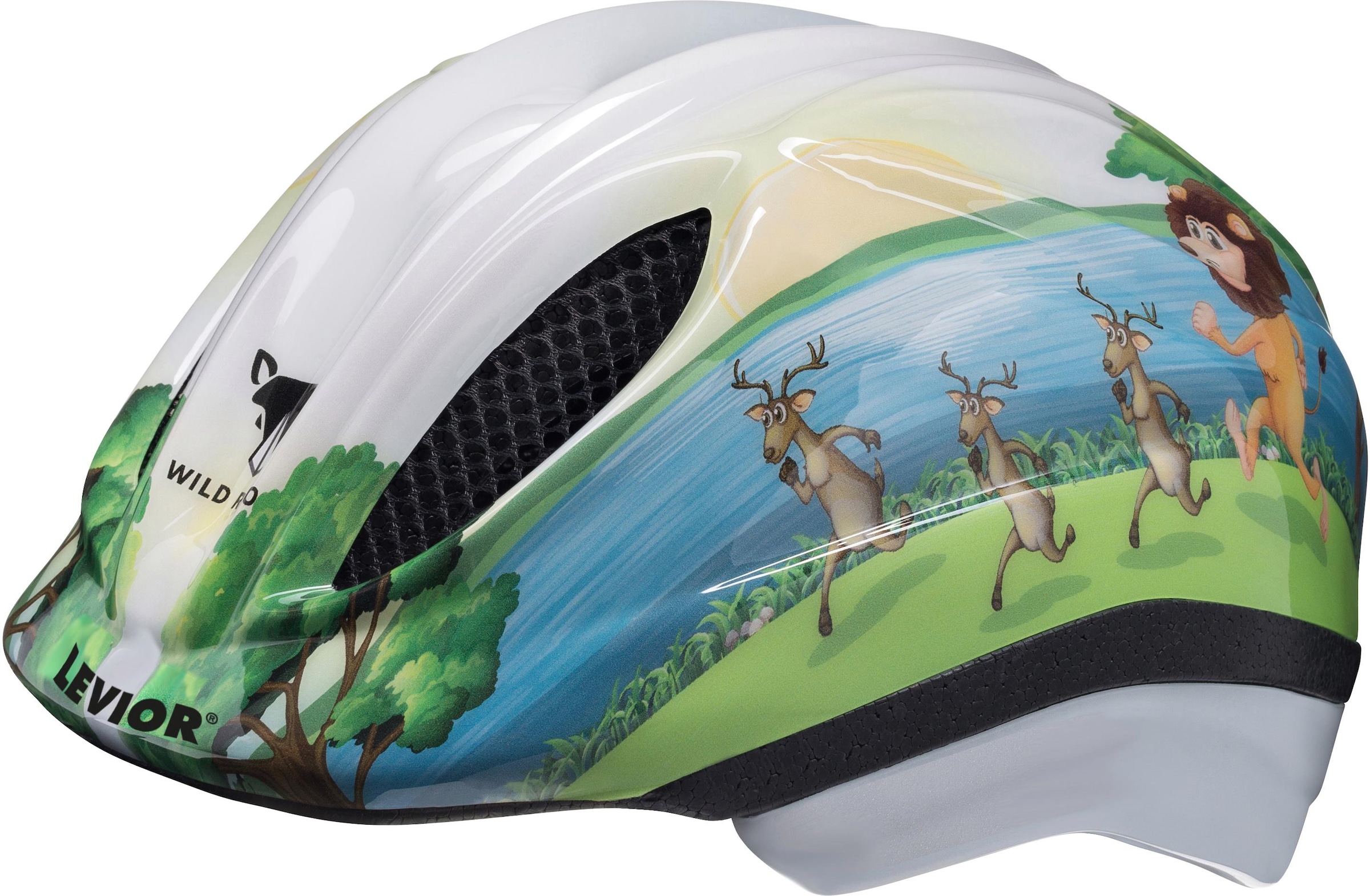LEVIOR Kinderfahrradhelm »Safari« weiß