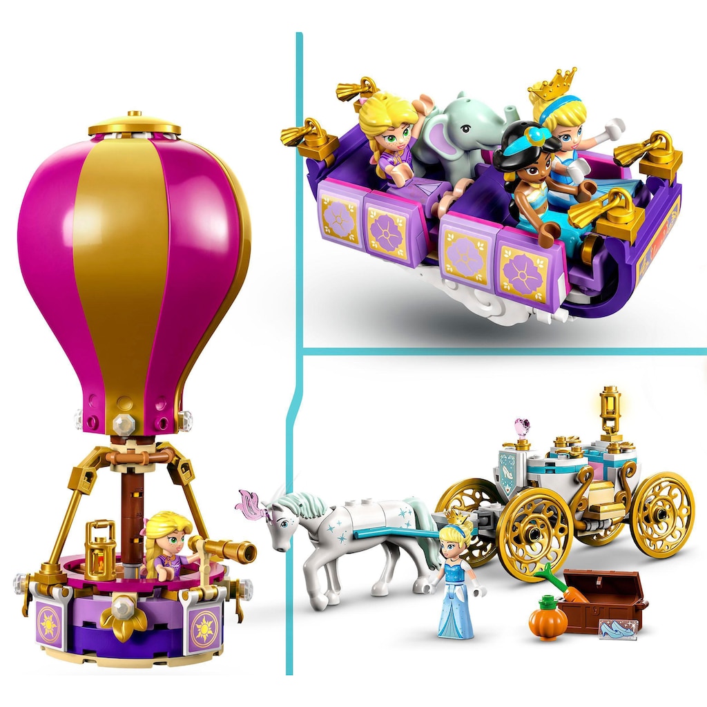 LEGO® Konstruktionsspielsteine »Prinzessinnen auf magischer Reise (43216), LEGO® Disney«, (320 St.)