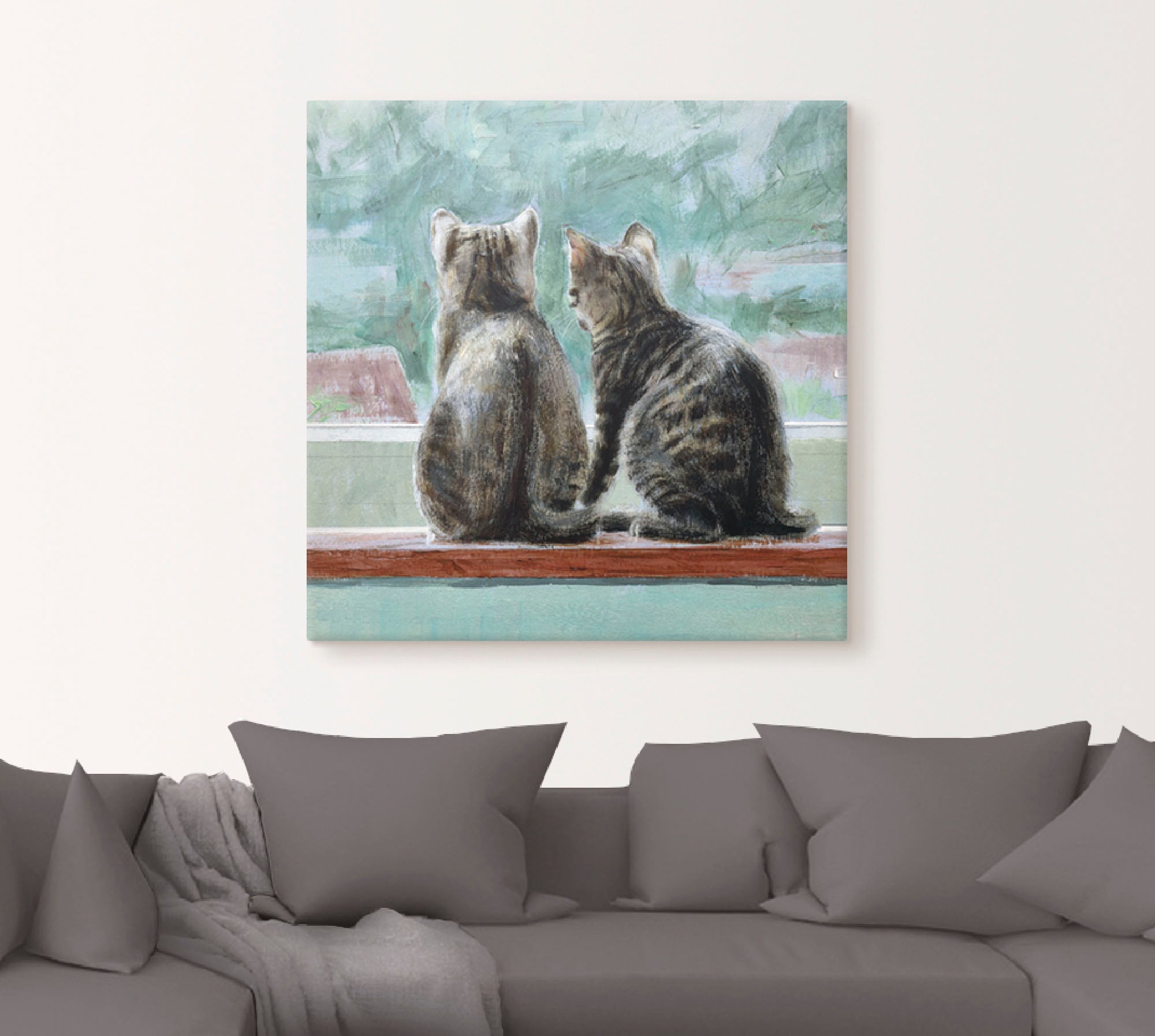 Artland Wandbild »Schöne Aussicht«, Haustiere, (1 St.), als Leinwandbild, Poster in verschied. Größen