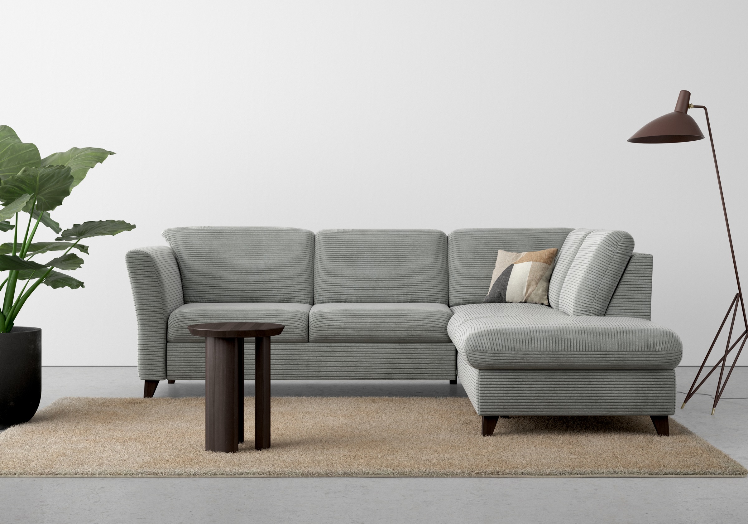 Home affaire Ecksofa »Trelleborg L-Form«, wahlweise mit Bettfunktion und Bettkasten, inkl. Federkern-Polsterung