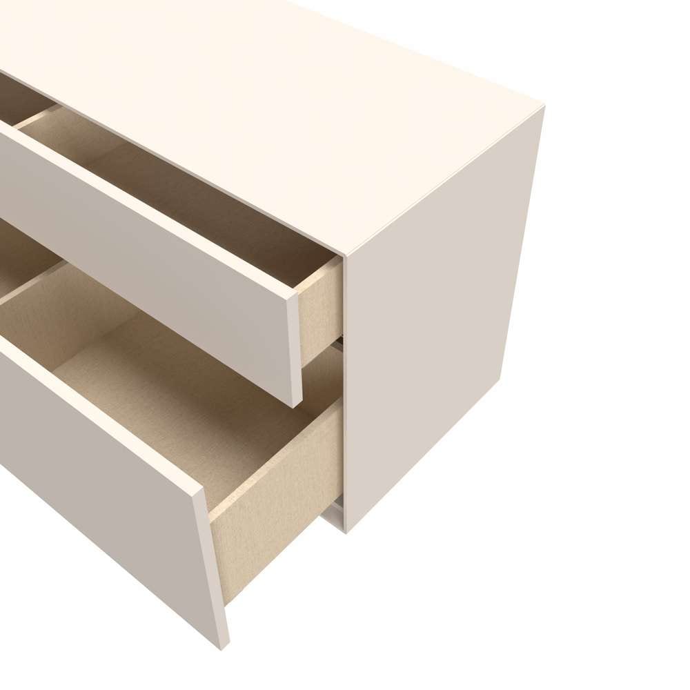 LeGer Home by Lena Gercke Lowboard »Essentials, TV-Board, TV-Kommode, TV-Schrank,  TV-Möbel« 2 Stk. tlg. Breite: 222 cm, UV lackiert, Push-to-open-Funktion