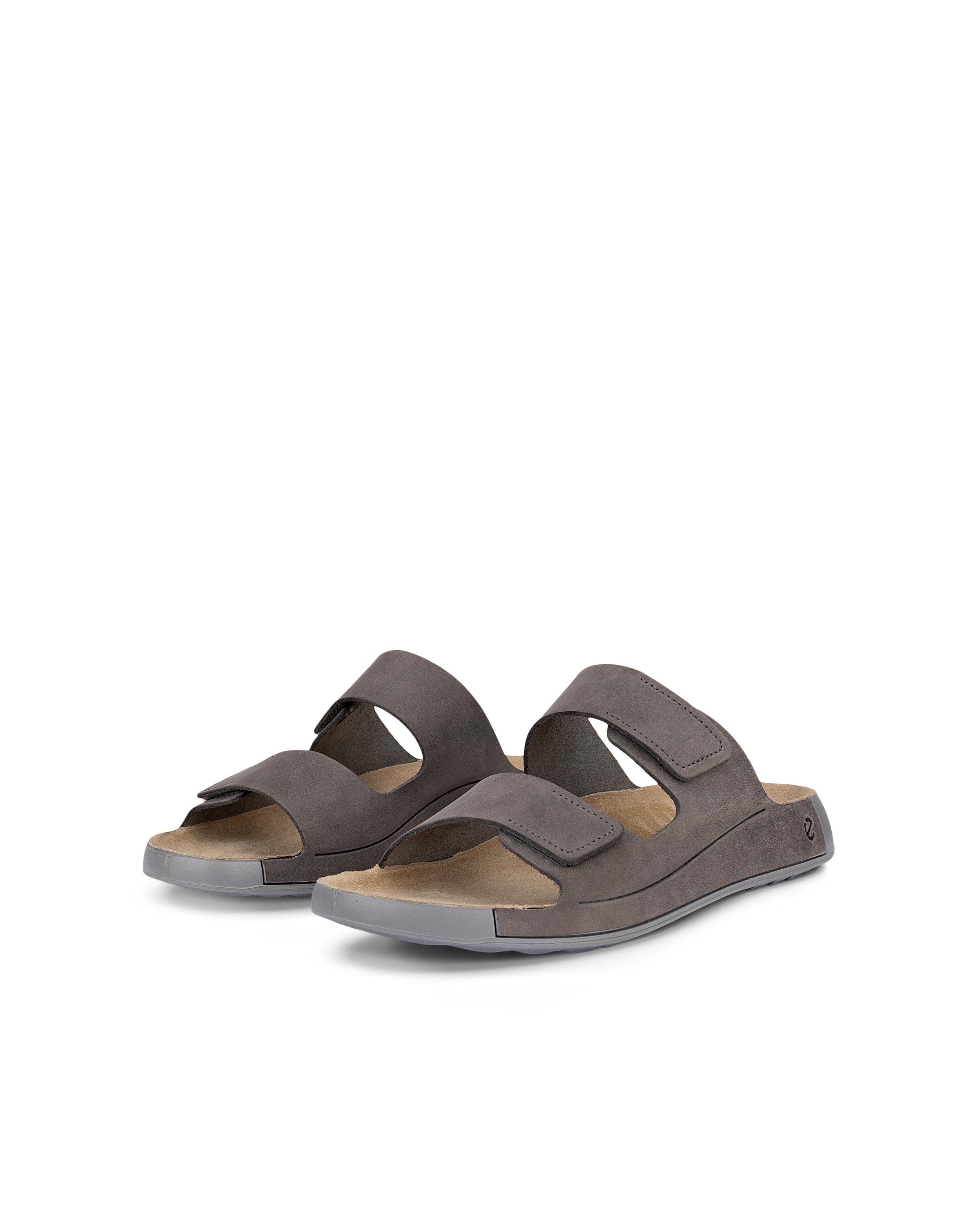 Ecco Pantolette »Cozmo M«  Sommerschuh, Schlappen, Klettschuh mit dezenten Ziernähten