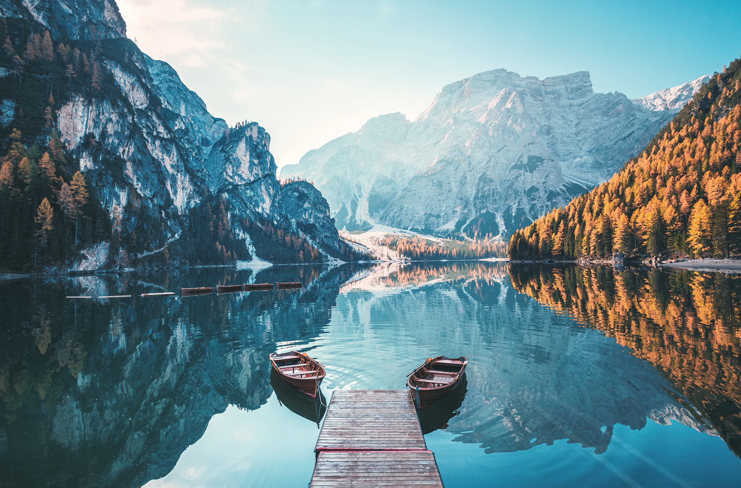 Bönninghoff Leinwandbild »Pragser Wildsee«, Seelandschaft-Italien, (1 St.), günstig online kaufen