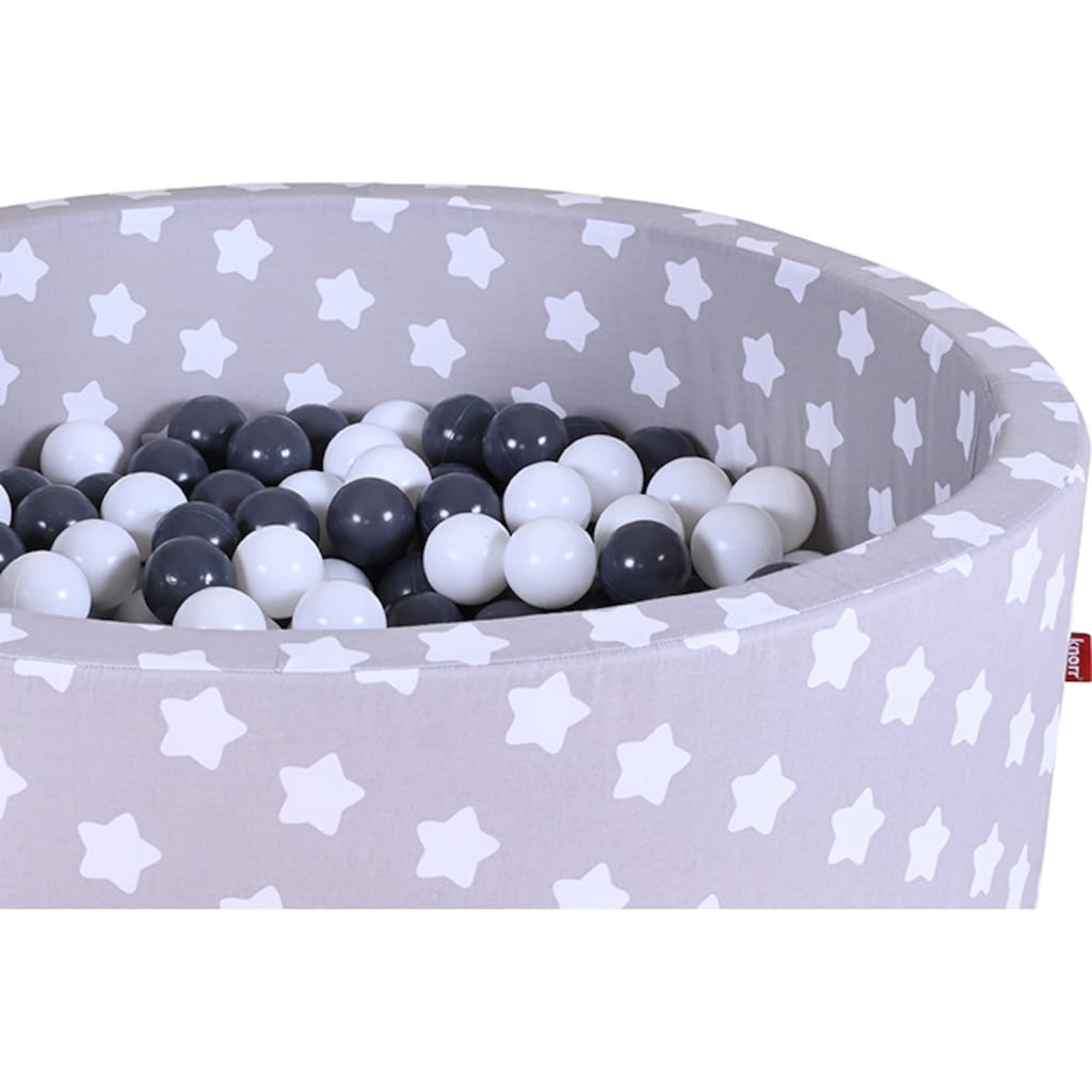 Knorrtoys® Bällebad »Soft, Grey White Stars«