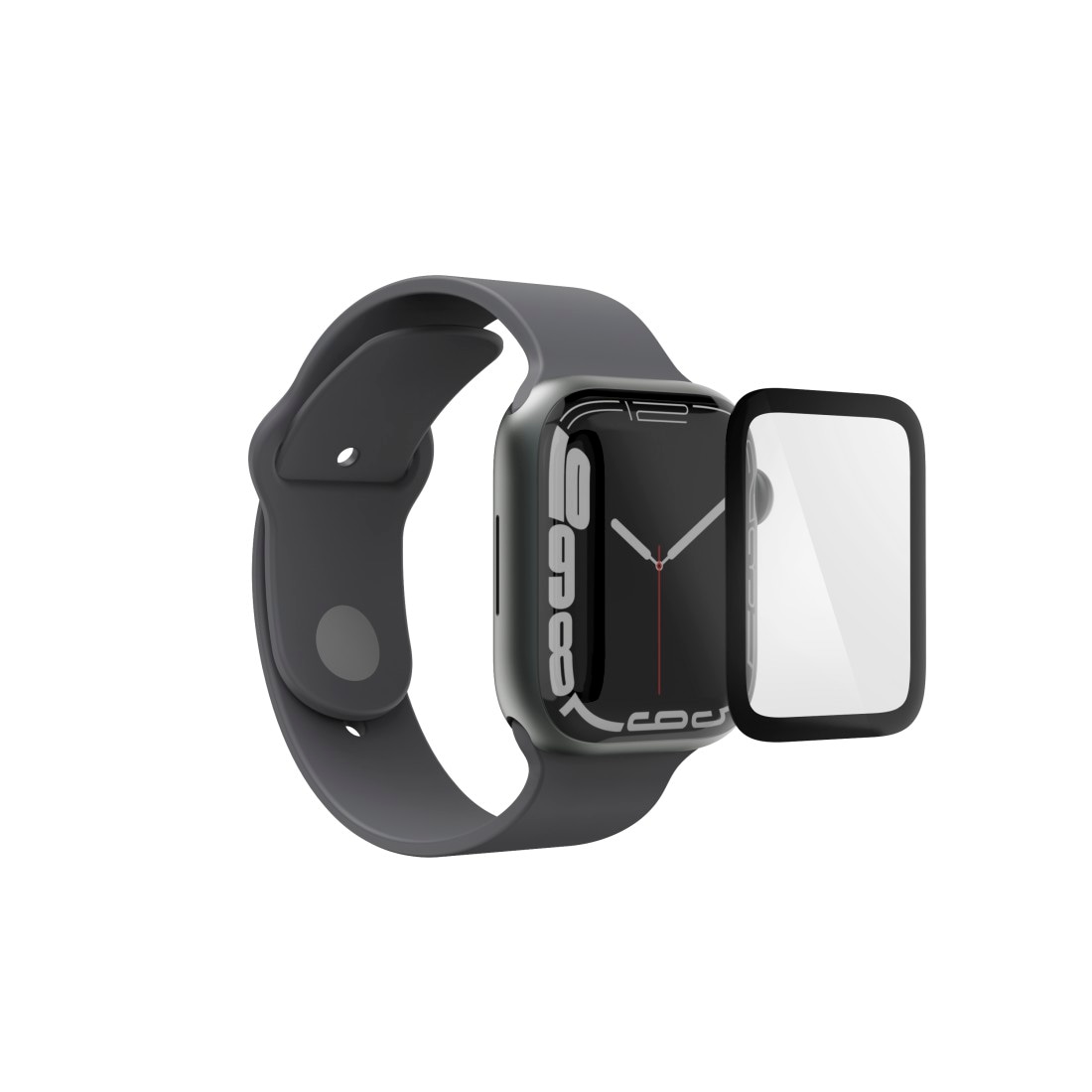 Hama Displayschutzfolie »Displayschutz Super Hybrid für Apple Watch 10, 42 mm, mit Montagehilfe«, für Apple Watch 10, robustes Material, kratzfest, stoßfest