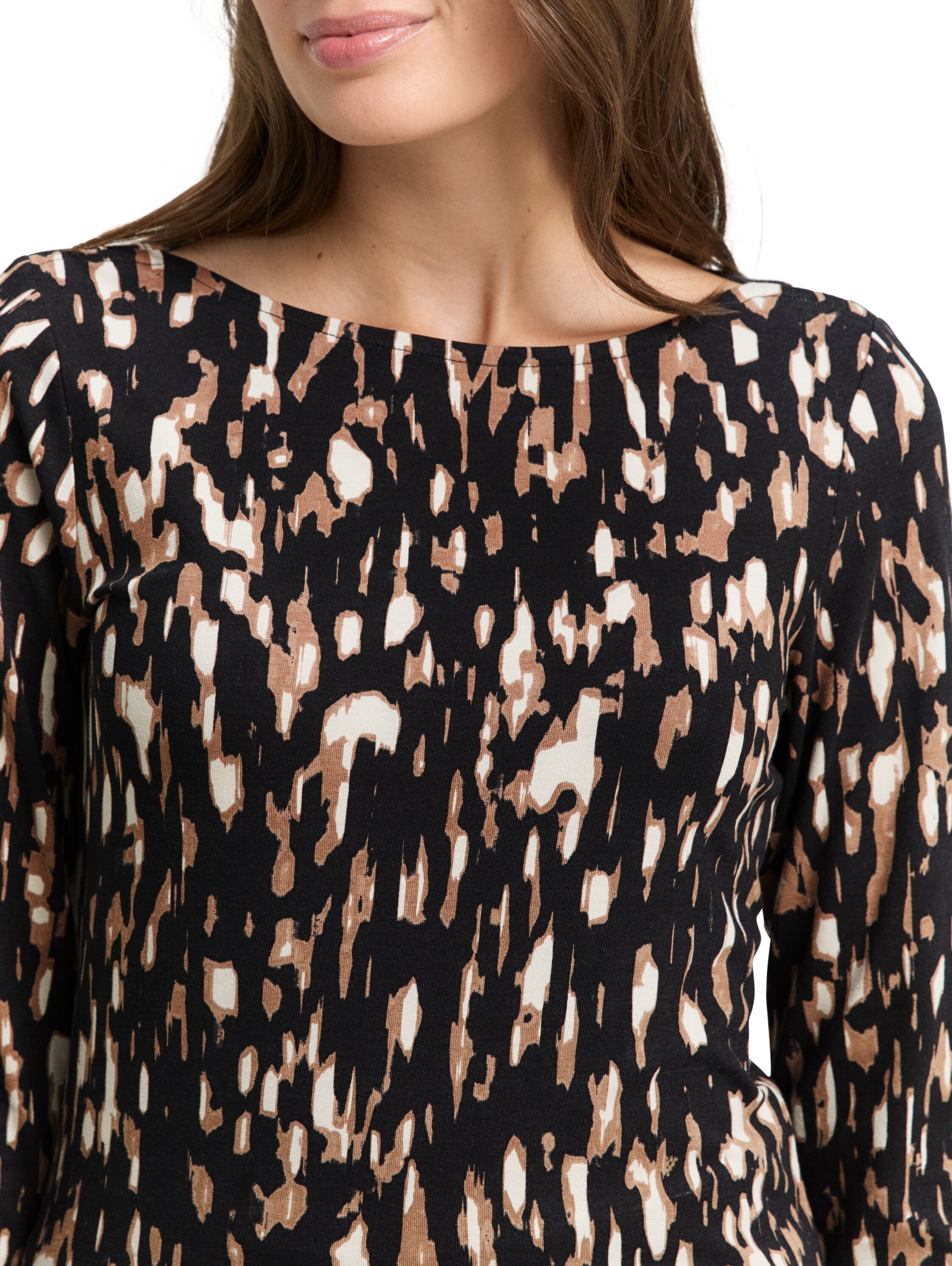 TOM TAILOR Langarmshirt mit All-Over Print