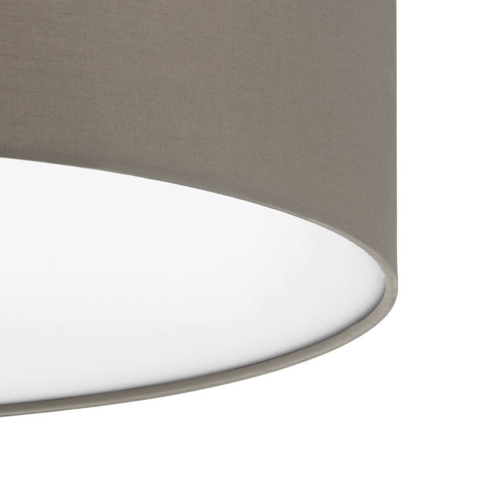 EGLO Deckenleuchte »PASTERI Deckenlampe, Wohnzimmerlampe, Flurlampe, taupe, Textil, E27«, 3 flammig, Leuchtmittel E27 | Leuchtmittel wechselbar-ohne Leuchtmittel, Wohnzimmer, Esszimmer, Küche, Schlafzimmer, Textilschirm, 57x57x15cm