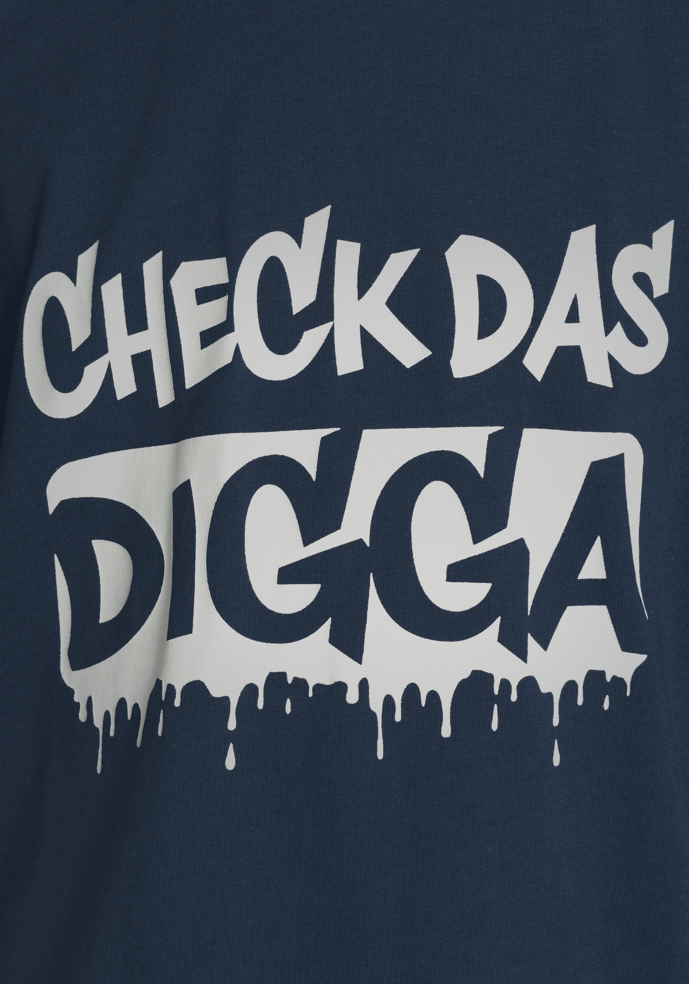 KIDSWORLD T-Shirt »Sprücheshirt: CHECK DAS DIGGA«, Kurzarm, Basic-Passform, bedruckt, Rundhalsausschnitt