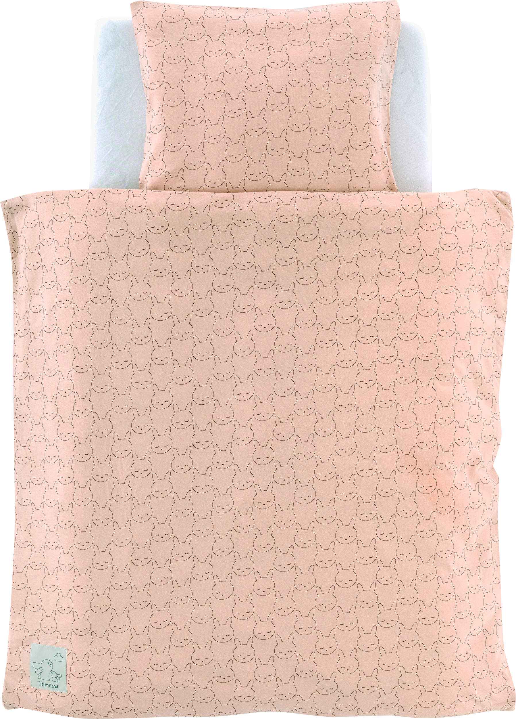 Träumeland Babybettwäsche »Jersey Kuschelhase«, mit Allover-Print günstig online kaufen