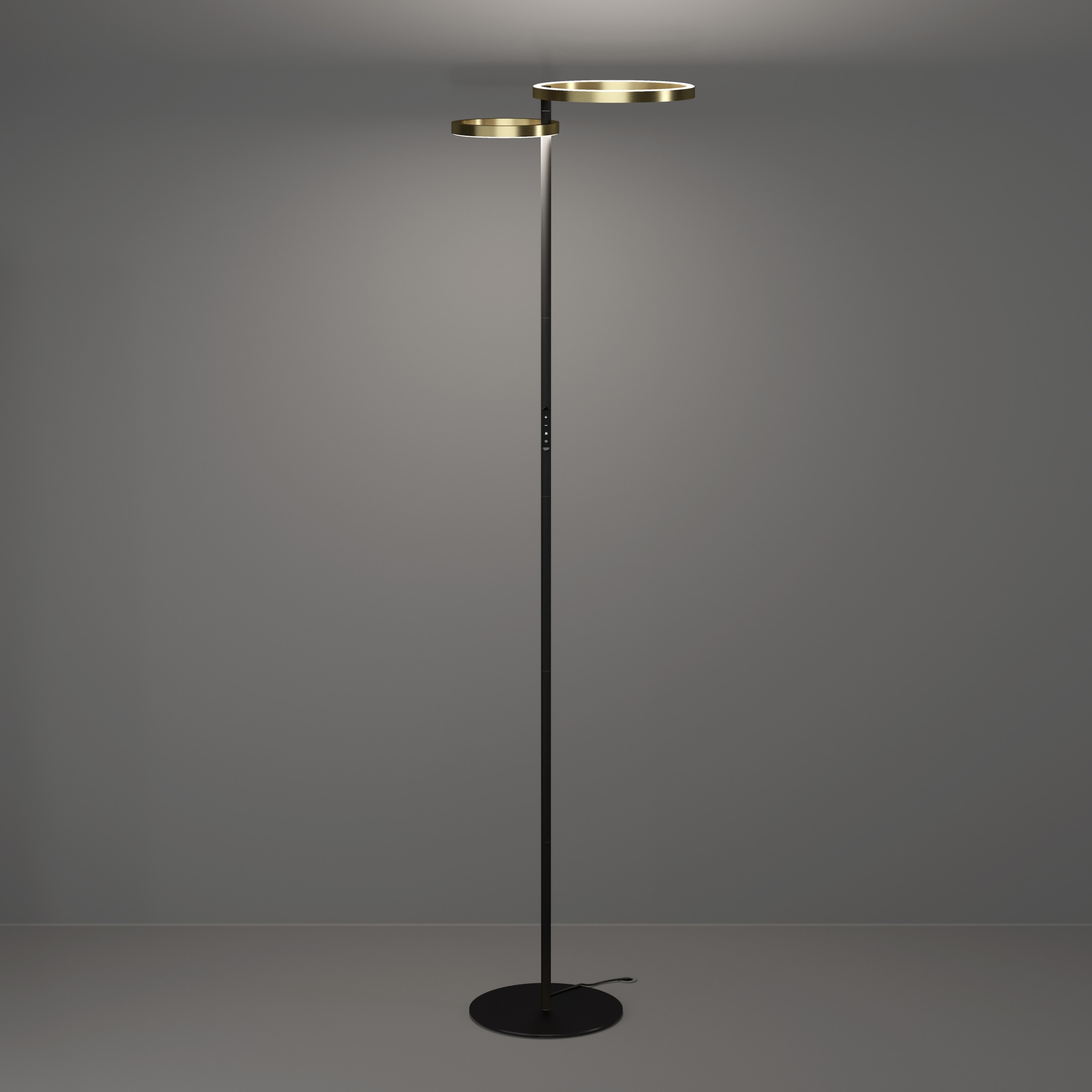 EGLO Stehlampe »CASTELPOTO 1 Stehlampe - Stahl - LED;LED - 16W;12W - IP20« LED-Modul 1 Stk. Kaltweiß | Neutralweiß | Warmweiß Standleuchte, Leselampe, Wohzimmer, Schlafzimmer, L43 x B30 x H180 cm