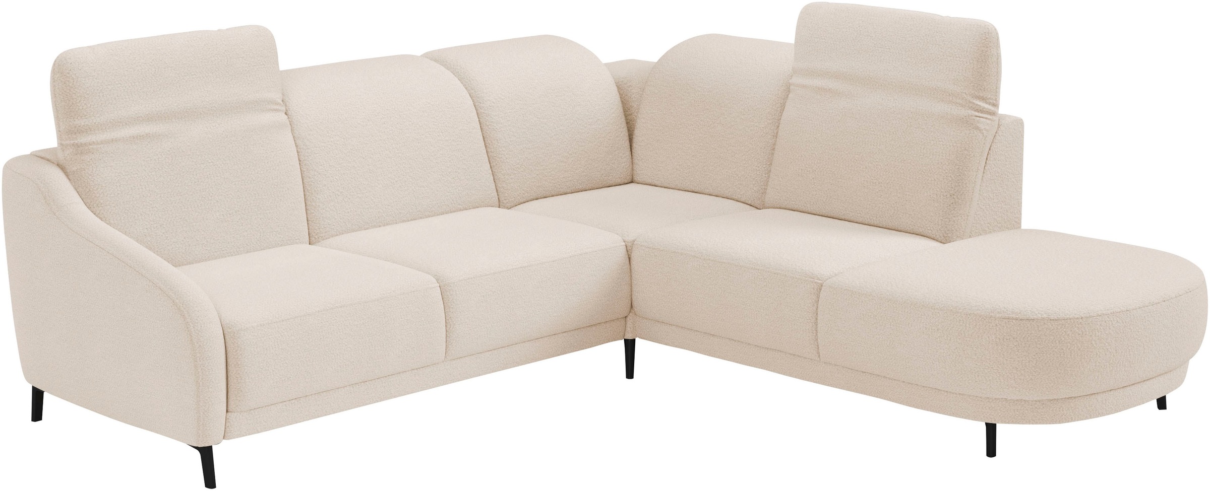 sit&more Ecksofa »Blues L-Form«, wahlweise mit Klapptisch und USB
