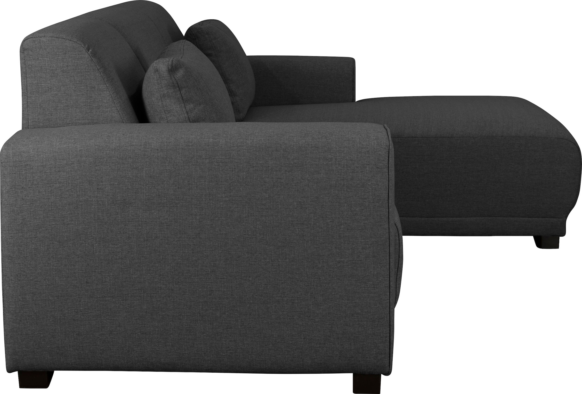 Home affaire Ecksofa »BORNHOLM L-Form mit Recamiere, Maße B/T/H: 234/162/85 cm«, Recamiere links oder rechts bestellbar, Wellenfederung, inkl. 2 Kissen