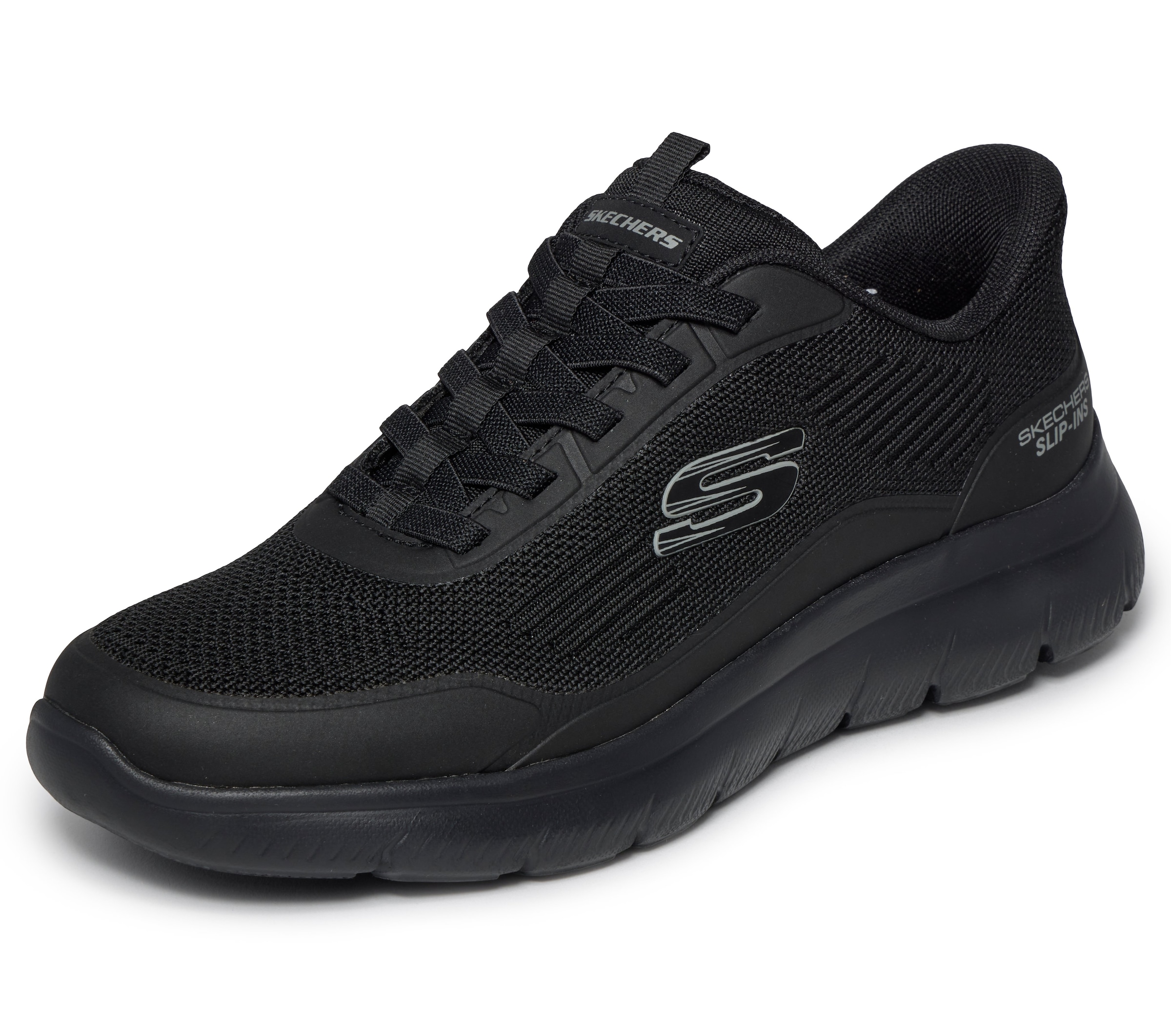 Skechers Slip-On Sneaker »SUMMITS-LEYTER«  Slipper, Schnürschuh mit Handsfree Slip-Ins Funktion