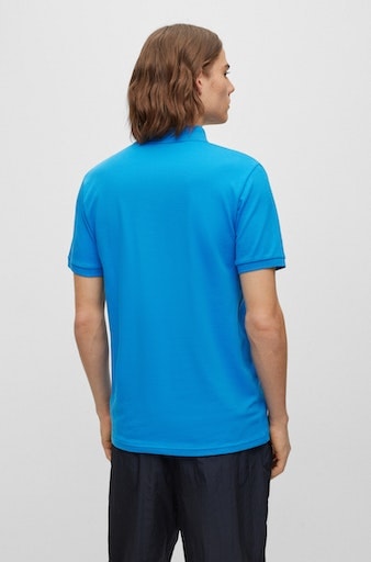 bestellen dezentem ORANGE Poloshirt »Passenger«, BOSS BOSS Logo-Patch von mit
