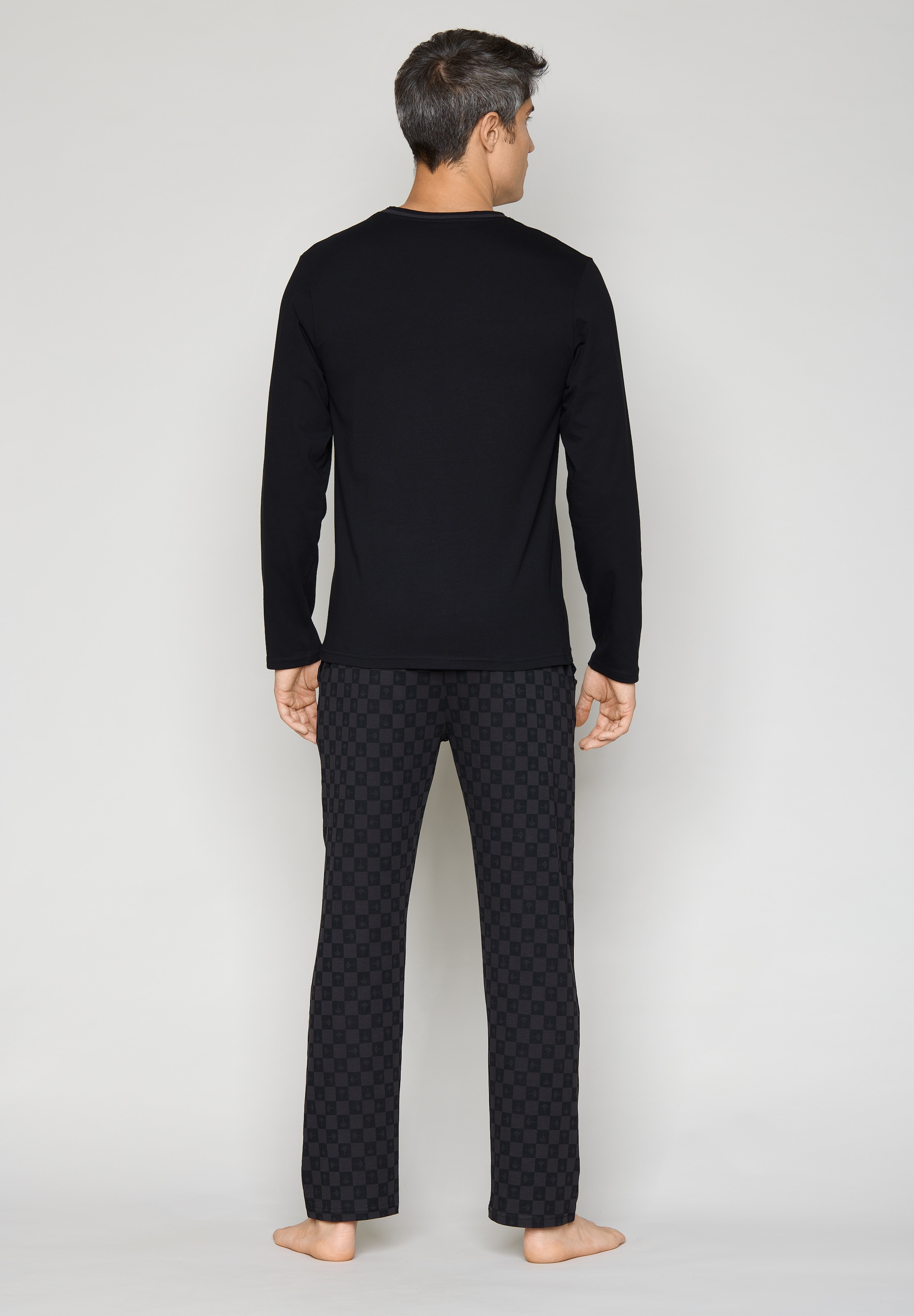 JOOP! Pyjama »EPP Set (Cotton Jersey)« aus Baumwollmischung, mit JOOP! Check Print