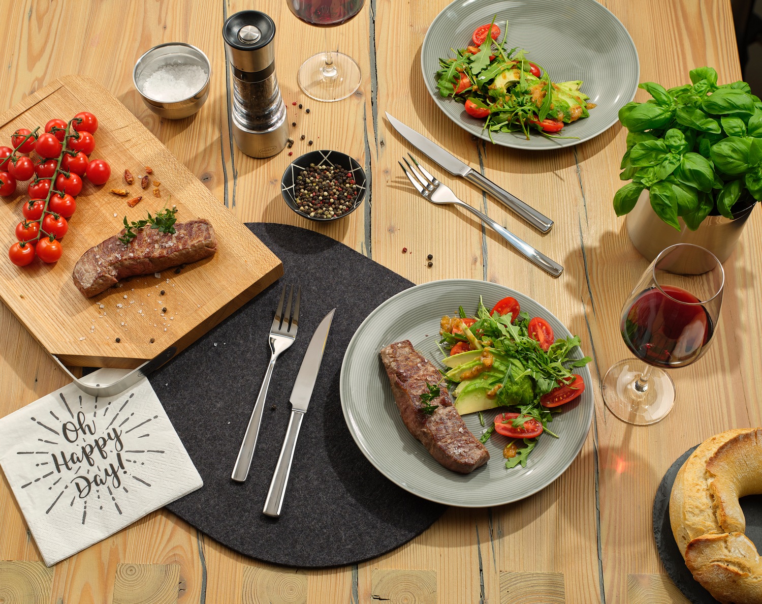 RÖSLE Steakbesteck »ELEGANCE«, (Set, 12 tlg.), spülmaschinengeeignet günstig online kaufen