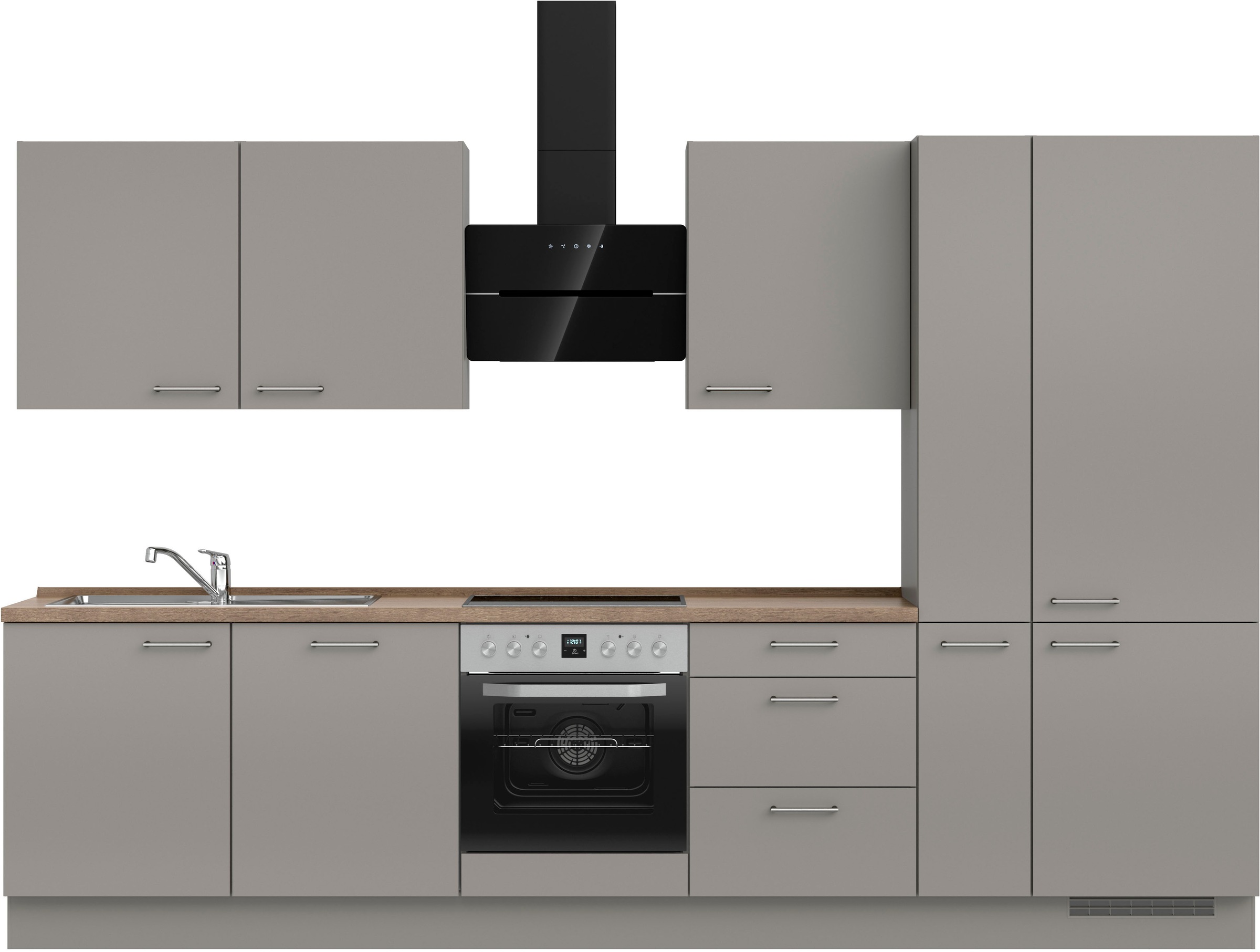 nobilia® Küchenzeile »"Laser II", Ausrichtung wählbar, Breite 330 cm« vormo günstig online kaufen