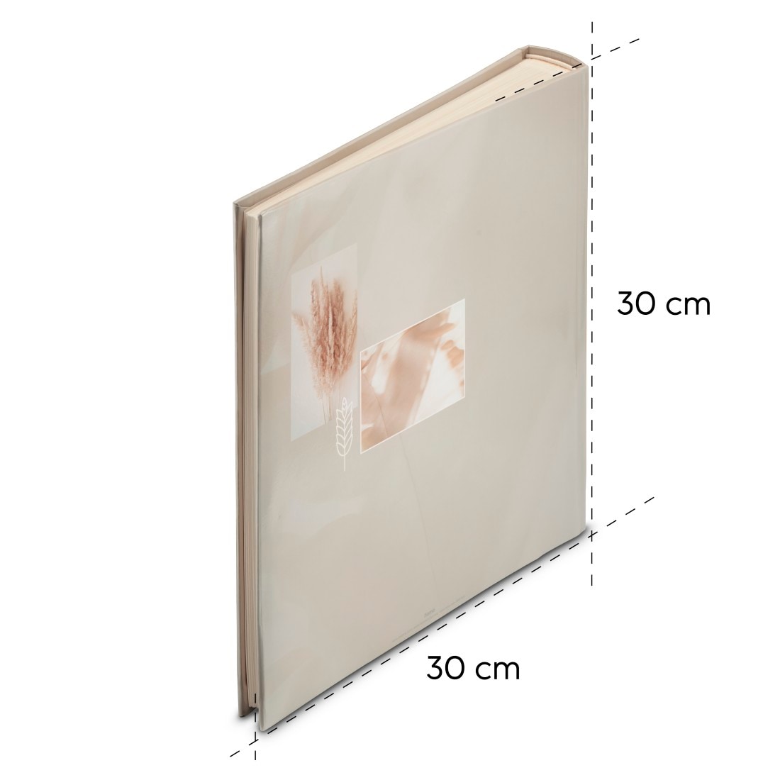 Hama Fotoalbum »Fotoalbum Jumbo Bildformat 30x30 cm, 100 weiße Seiten, Cotton«, Zum Selber Einkleben, Selbstgestalten, elegantes Design