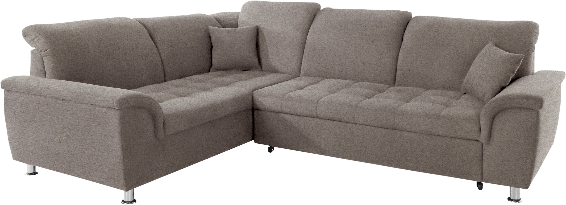 DOMO collection Ecksofa »Franzi L-Form«, wahlweise mit Kopfteilverstellung (dann Breite: 275 cm)